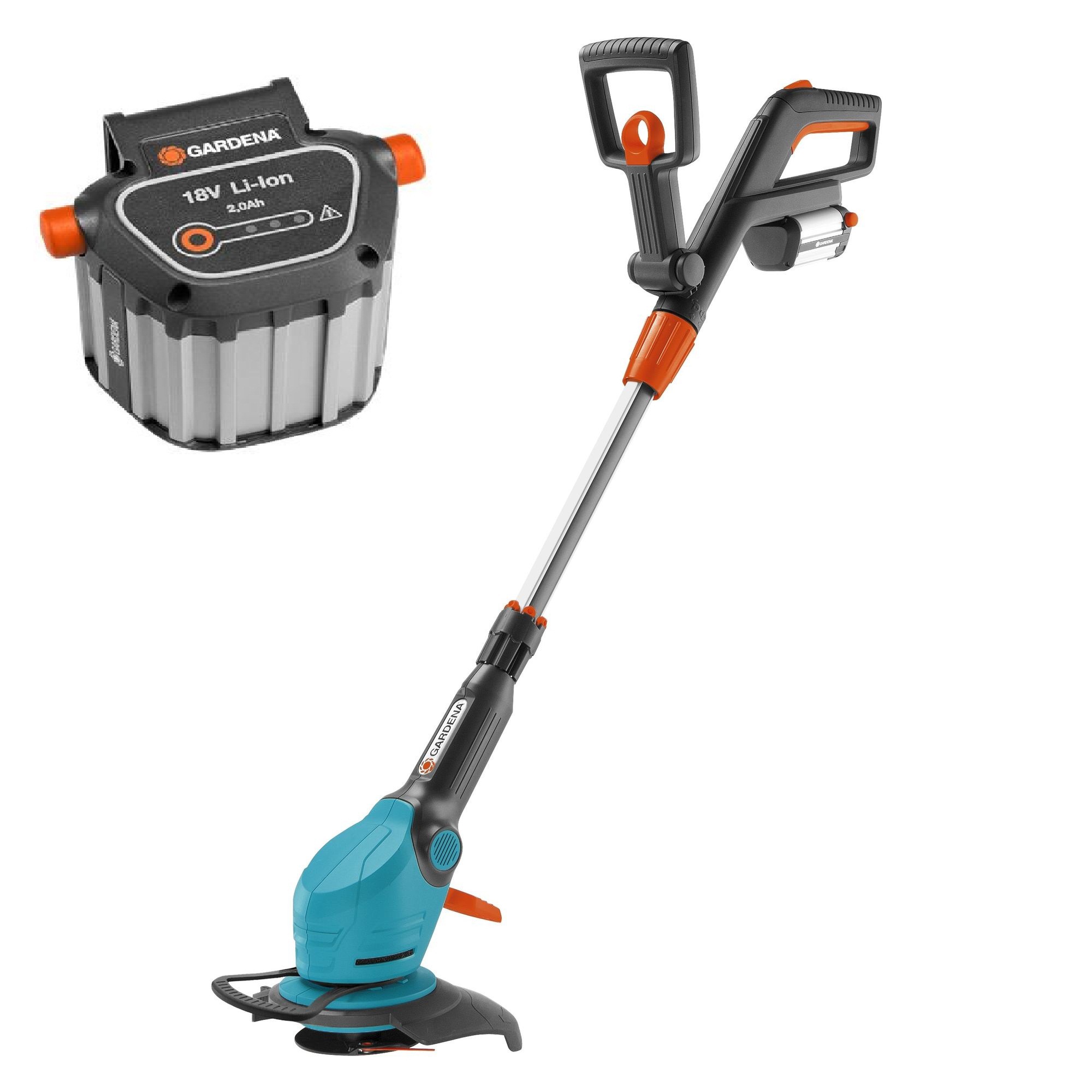 Изображение товара Беспроводной аккумуляторный триммер GARDENA EasyCut Li-18/23R 12 В 30 мин работы