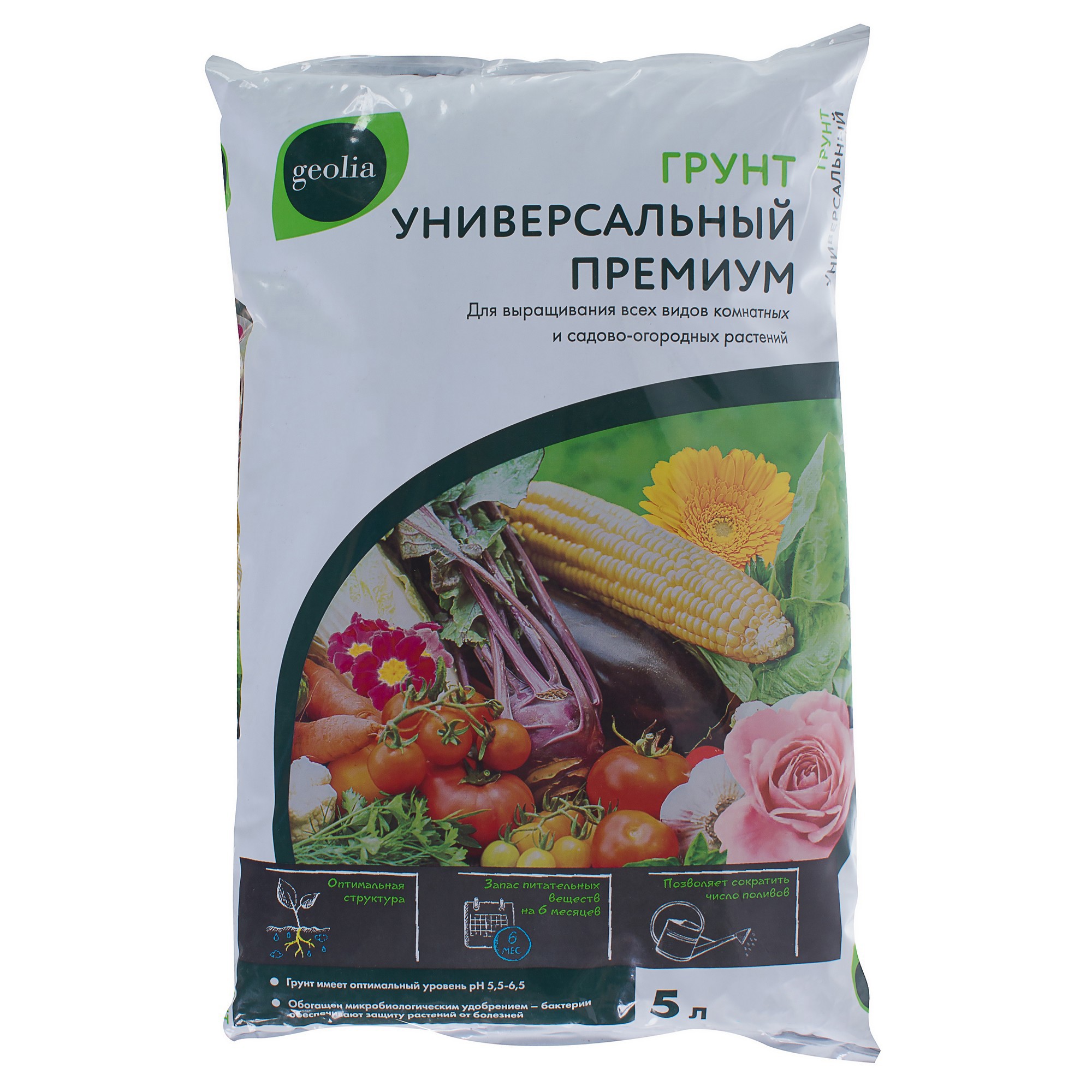 Изображение товара Грунт Geolia Премиум Универсальный 5 л