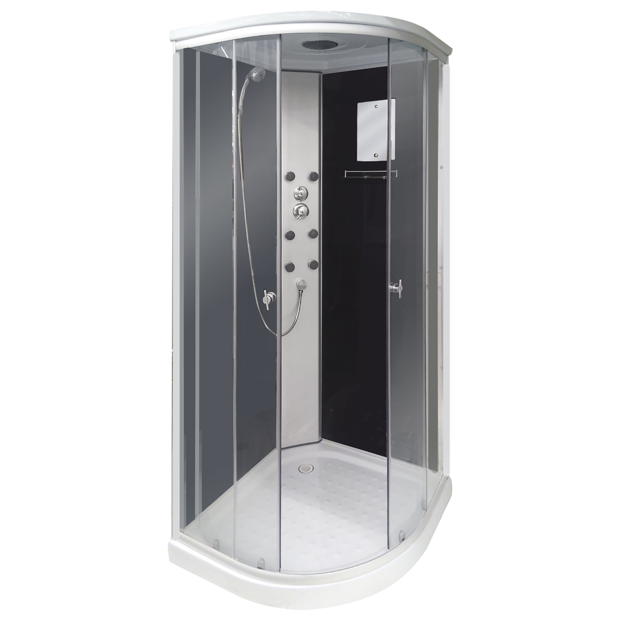 Изображение товара Душевая кабина с гидромассажем «Ранчо» низкий поддон 90х90 см