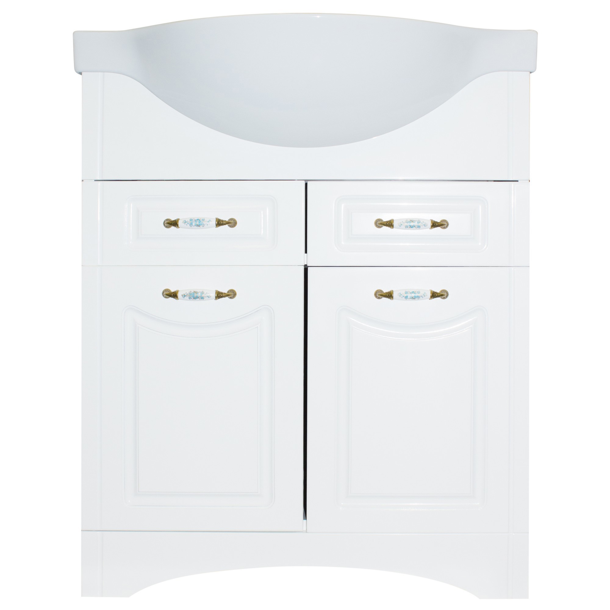 Изображение товара Тумба под раковину напольная «Классик» 70 см цвет белый