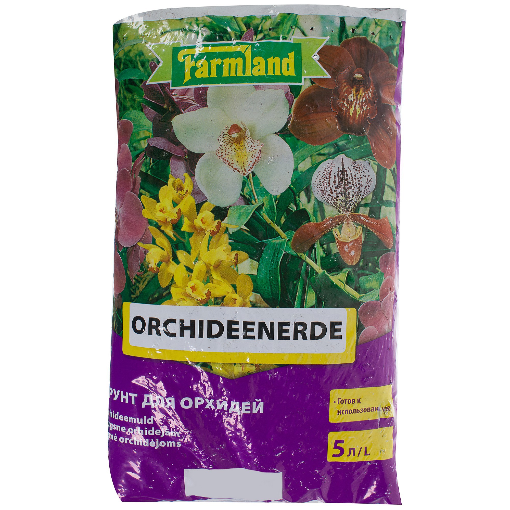 Изображение товара Грунт для орхидей FARMLAND 5л - сбалансированный почвенный субстрат