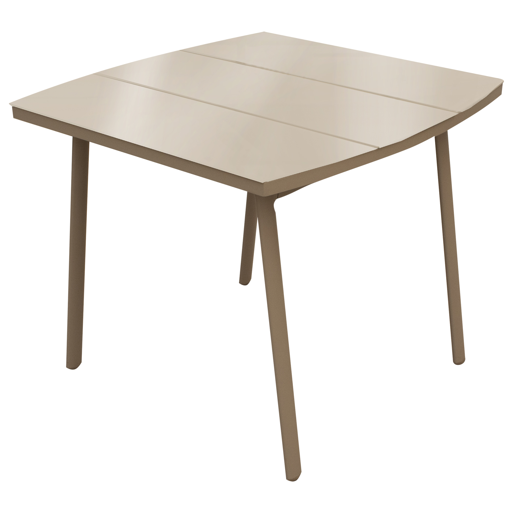 Изображение товара Стол садовый Тауэр 90x75x90 см металлический со стеклянной столешницей