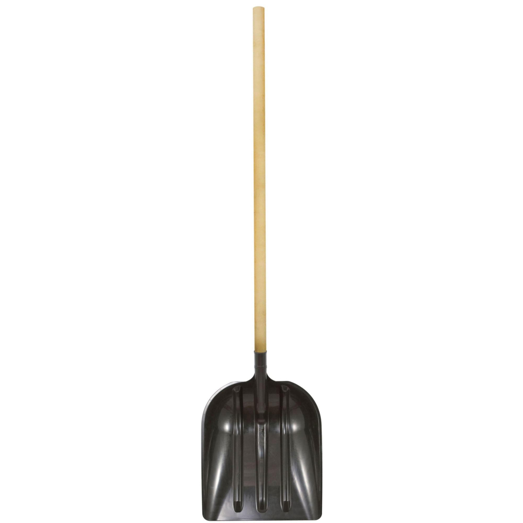 Изображение товара Лопата для уборки снега 40x47x160 см с деревянным черенком