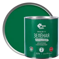 Изображение товара Эмаль Простокраска ПФ-115 полуматовая цвет зелёный 2.5 кг Изображение товара Эмаль Простокраска ПФ-115 полуматовая цвет зелёный 2.5 кг