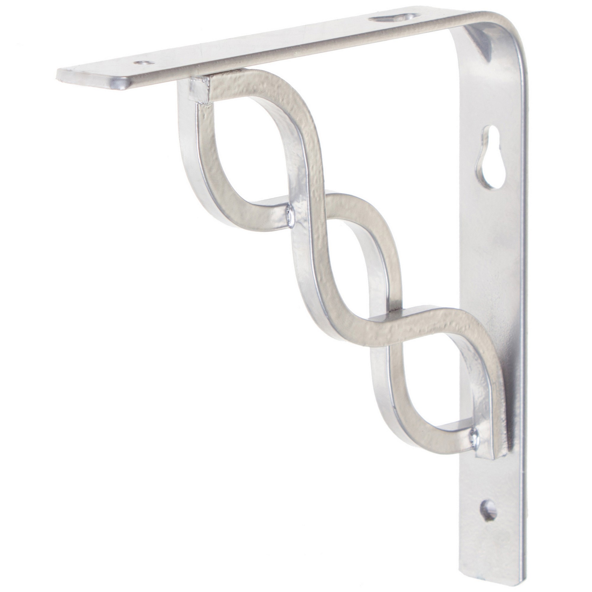 Изображение товара Кронштейн для полки Larvij Scroll 20x20 см металл бежевый нагрузка до 20 кг дизайн