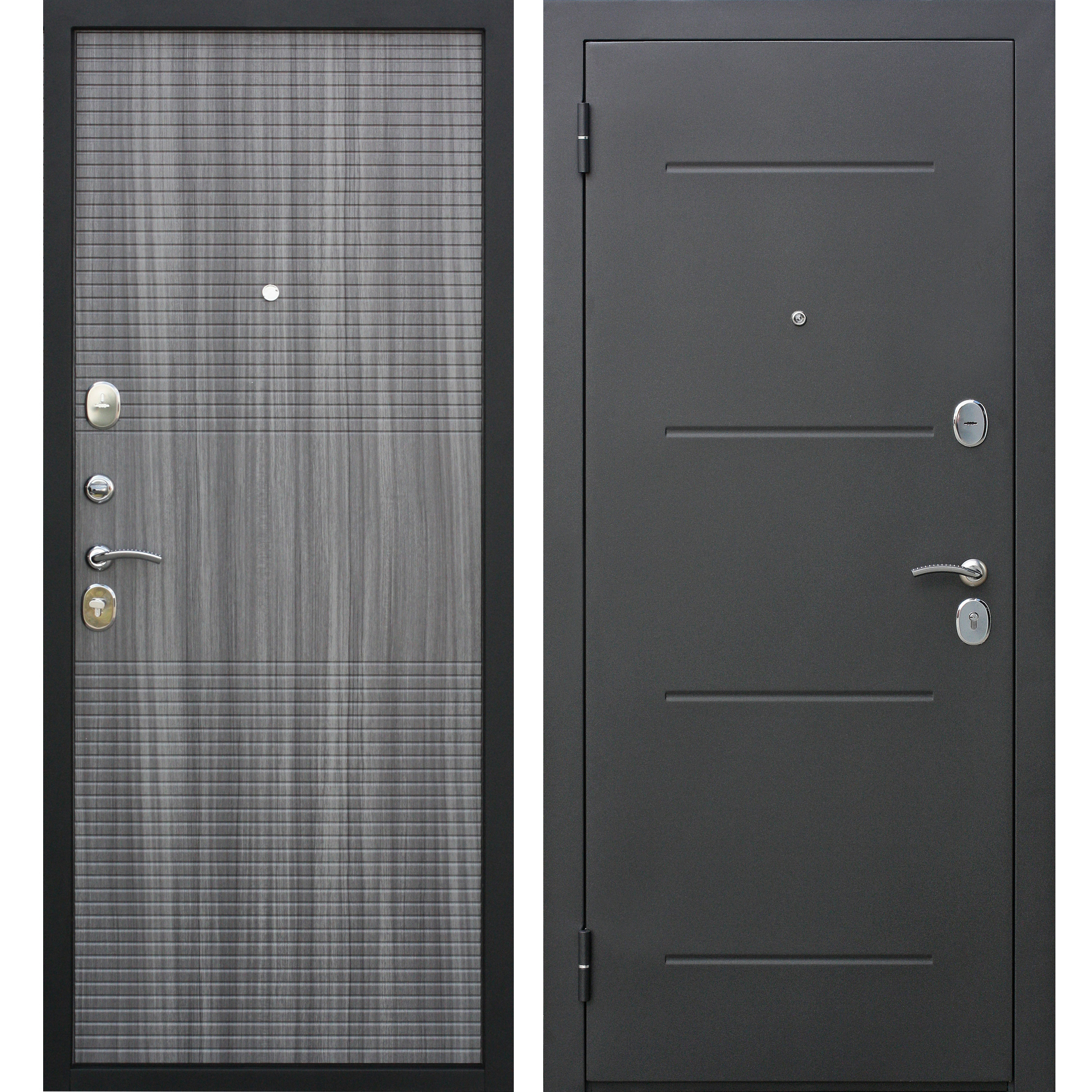 Изображение товара Дверь входная металлическая Гарда муар, 860 мм, левая, цвет венге тобакко