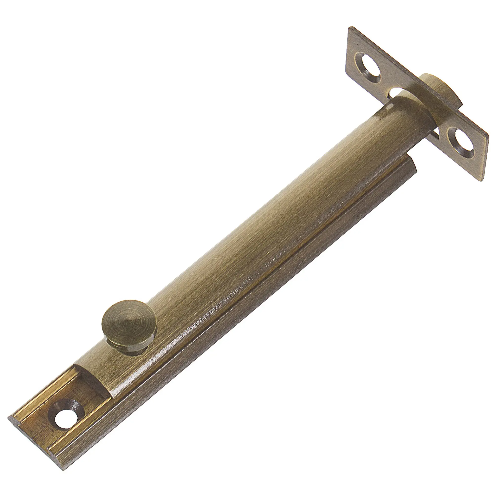 Задвижка механическая Amig Модель 600-100 100x17 мм сталь цвет бронза