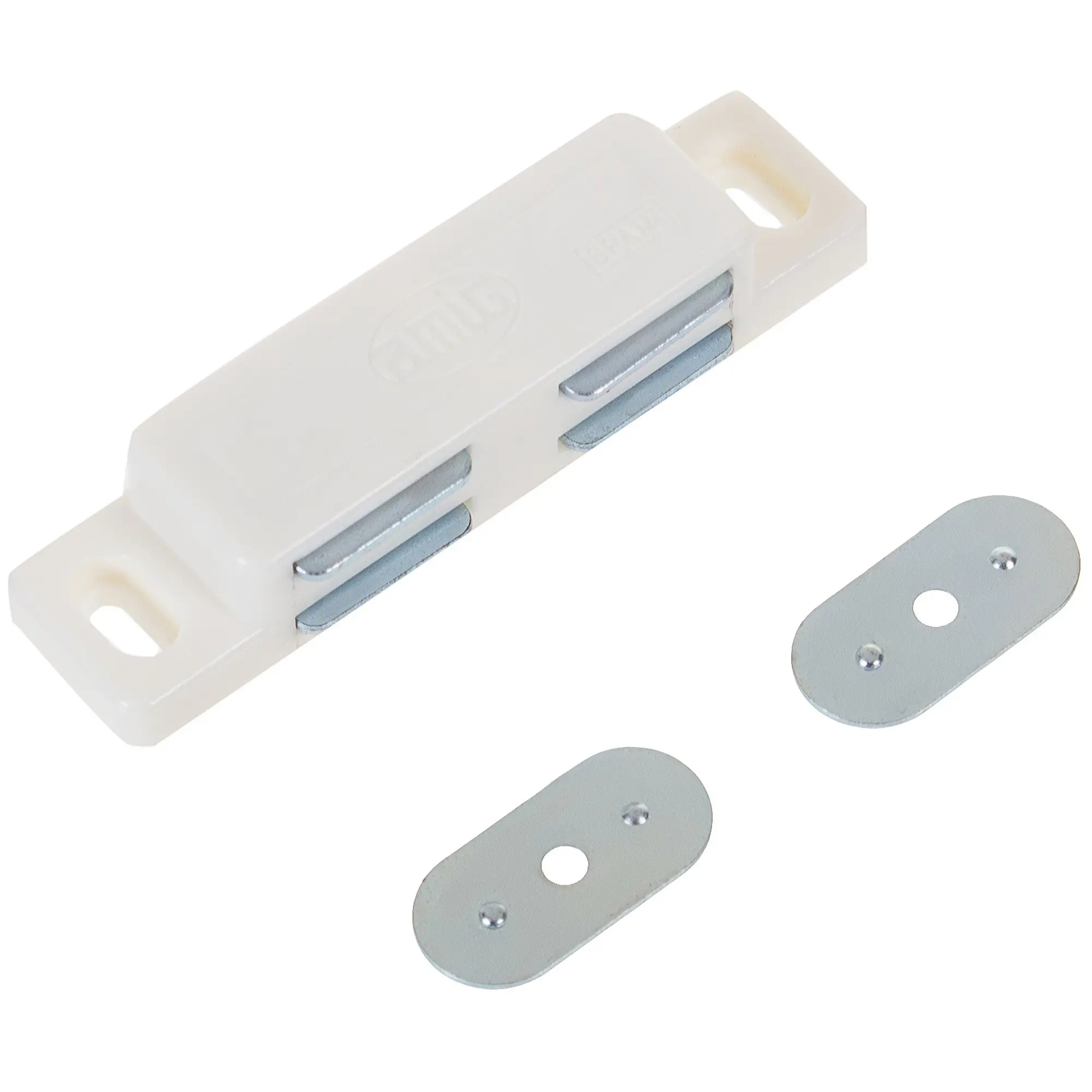 Защёлка магнитная Amig Модель 20 75x18 мм ПВХ цвет белый