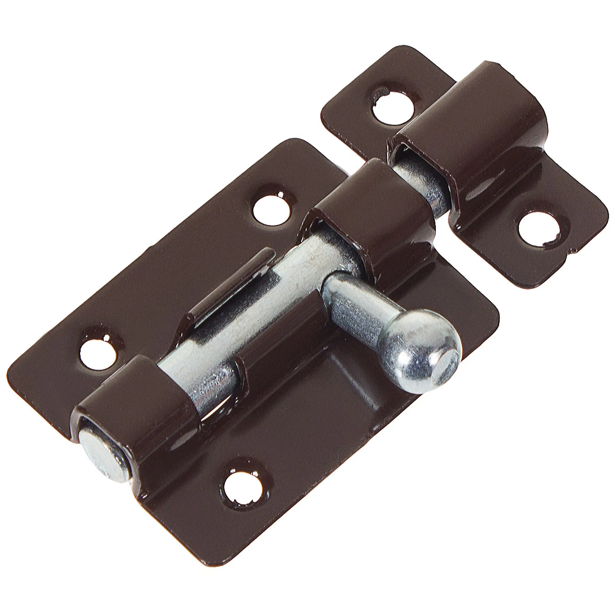 Задвижка прямоугольная Левша ШП-40 60x30 мм цинк/сталь цвет коричневый