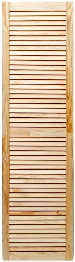 Изображение товара Дверка жалюзийная 1505x394x20 мм натуральное дерево сосна Россия