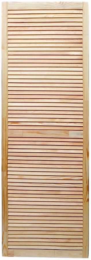 Изображение товара Дверка жалюзийная из хвои 1805x594x20 мм натуральное дерево Россия