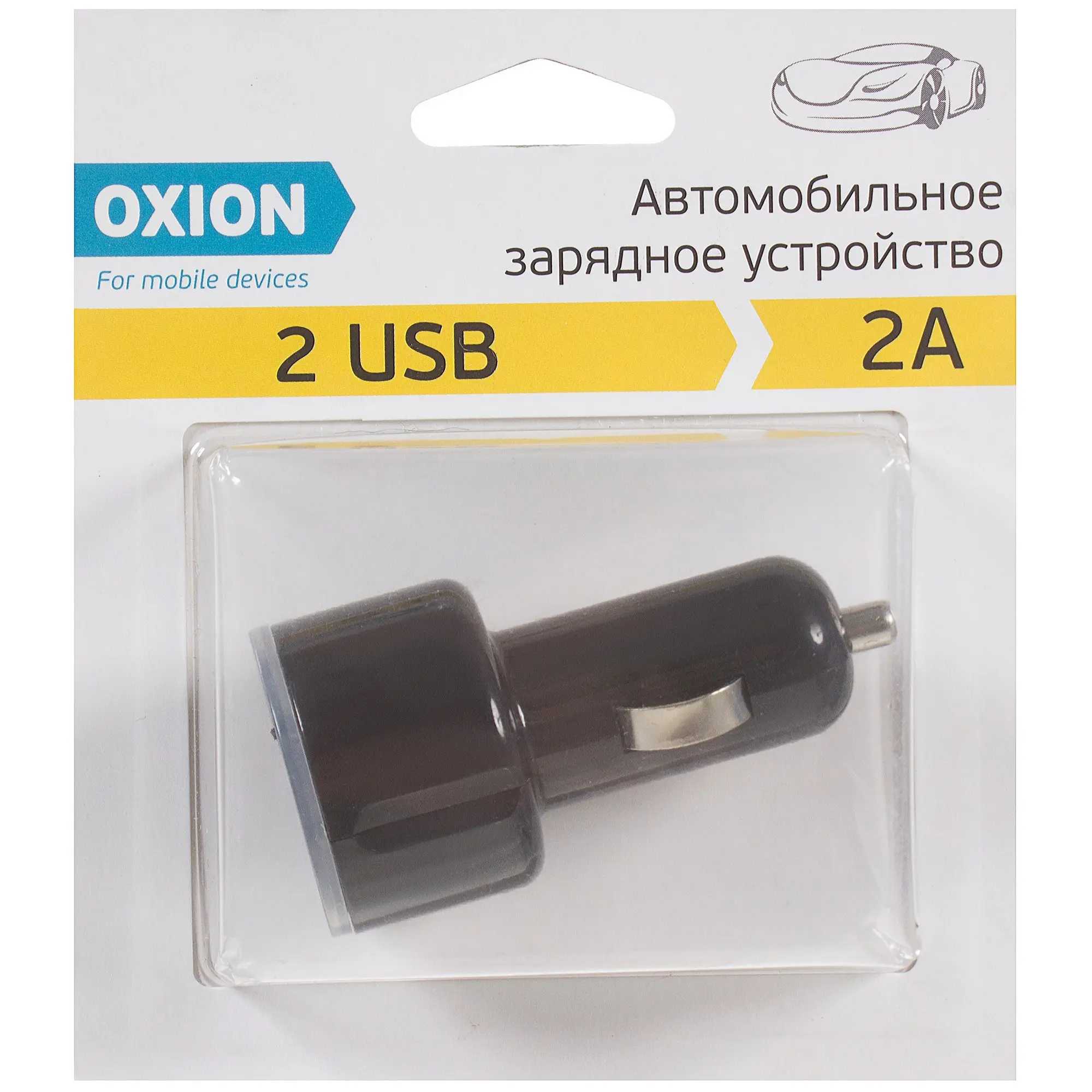 Зарядное устройство автомобильное Oxion CAR-102 2 А цвет черный - 2