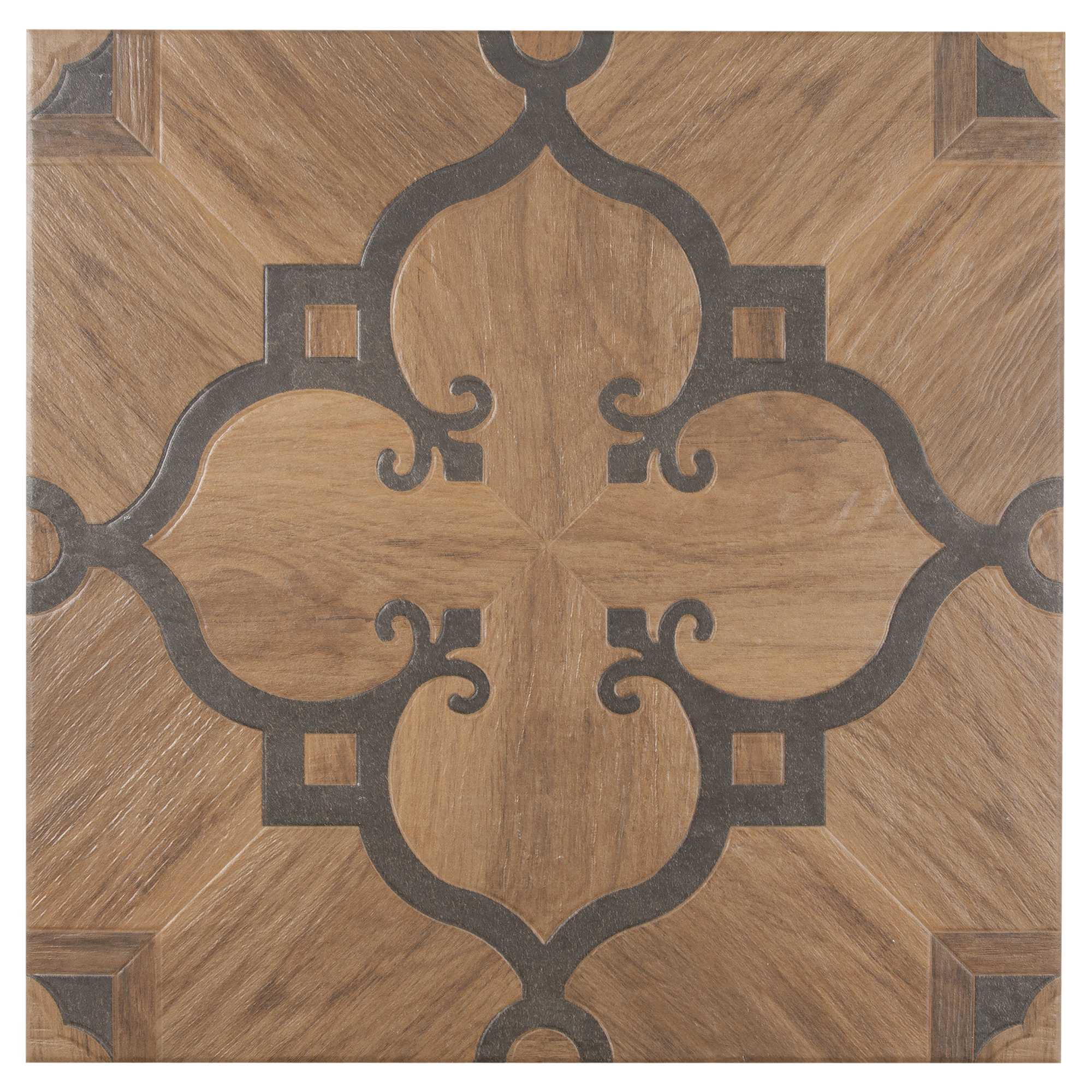 Изображение товара Керамогранит "Кеннет" 42х42 см черно-коричневый для пола и интерьера