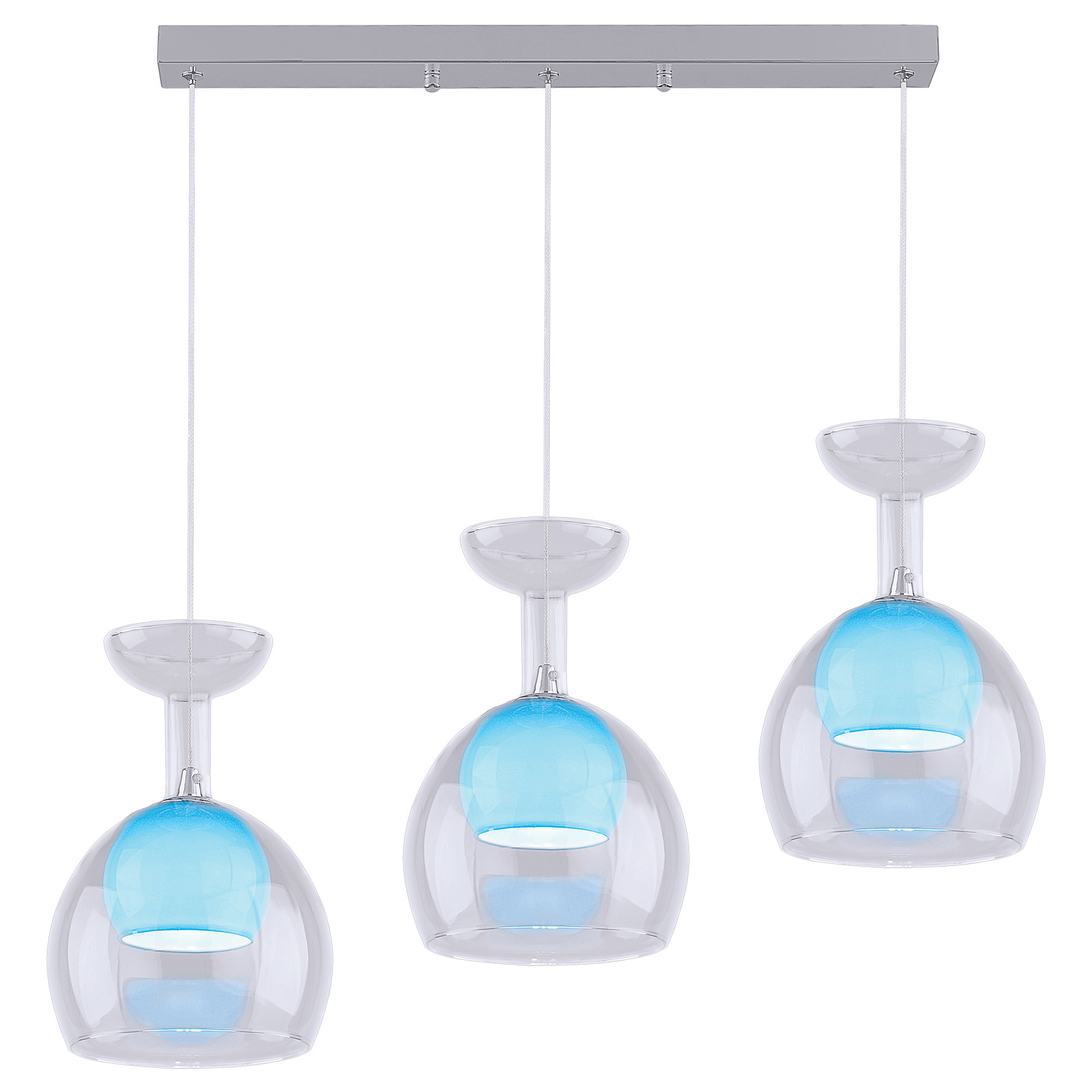 Изображение товара Подвесной светильник Lumin`arte Lagune 35 Вт хром и стекло современный дизайн