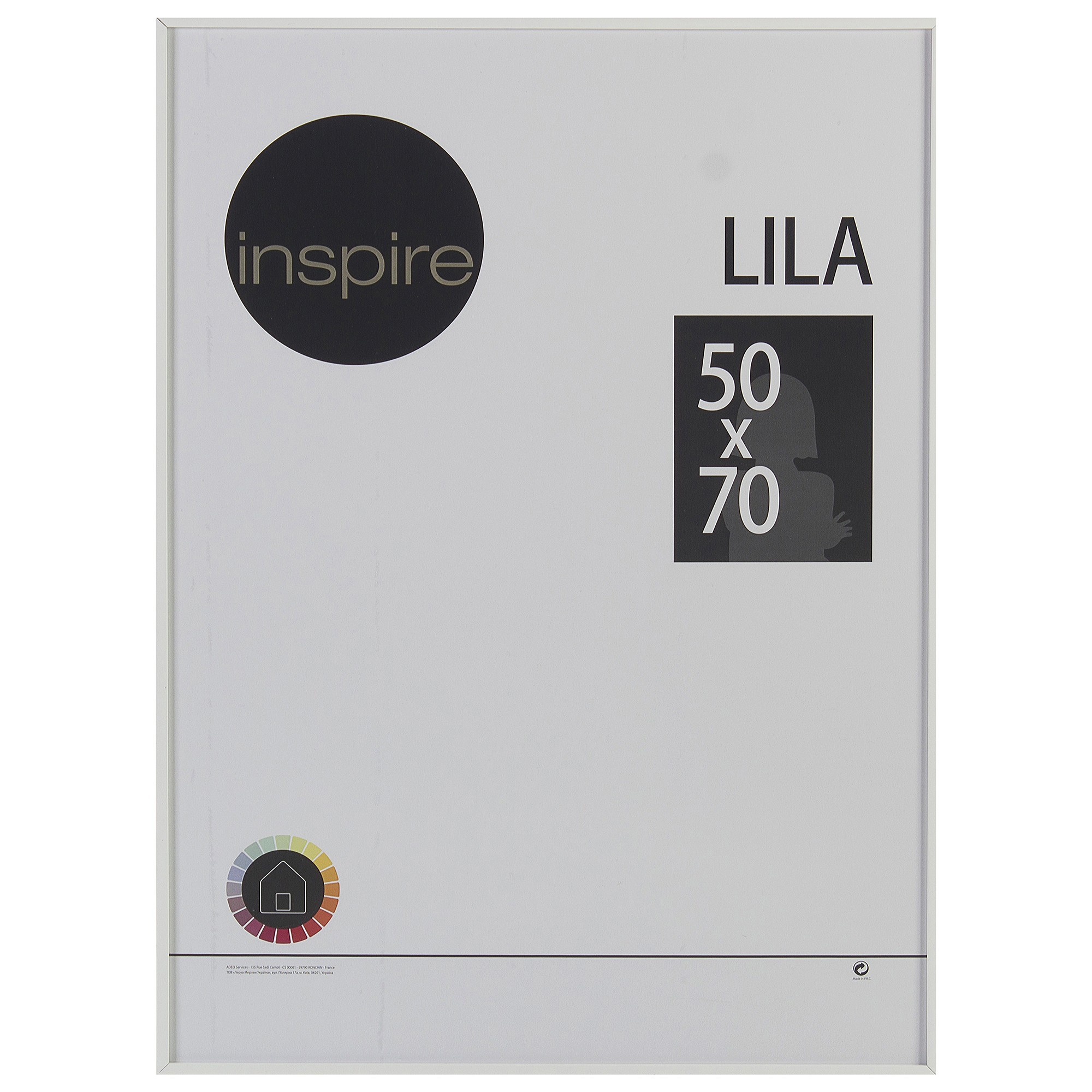 Рамка Inspire Lila 50x70 см цвет белый ️ купить по цене 1234 ₽/шт. в ...