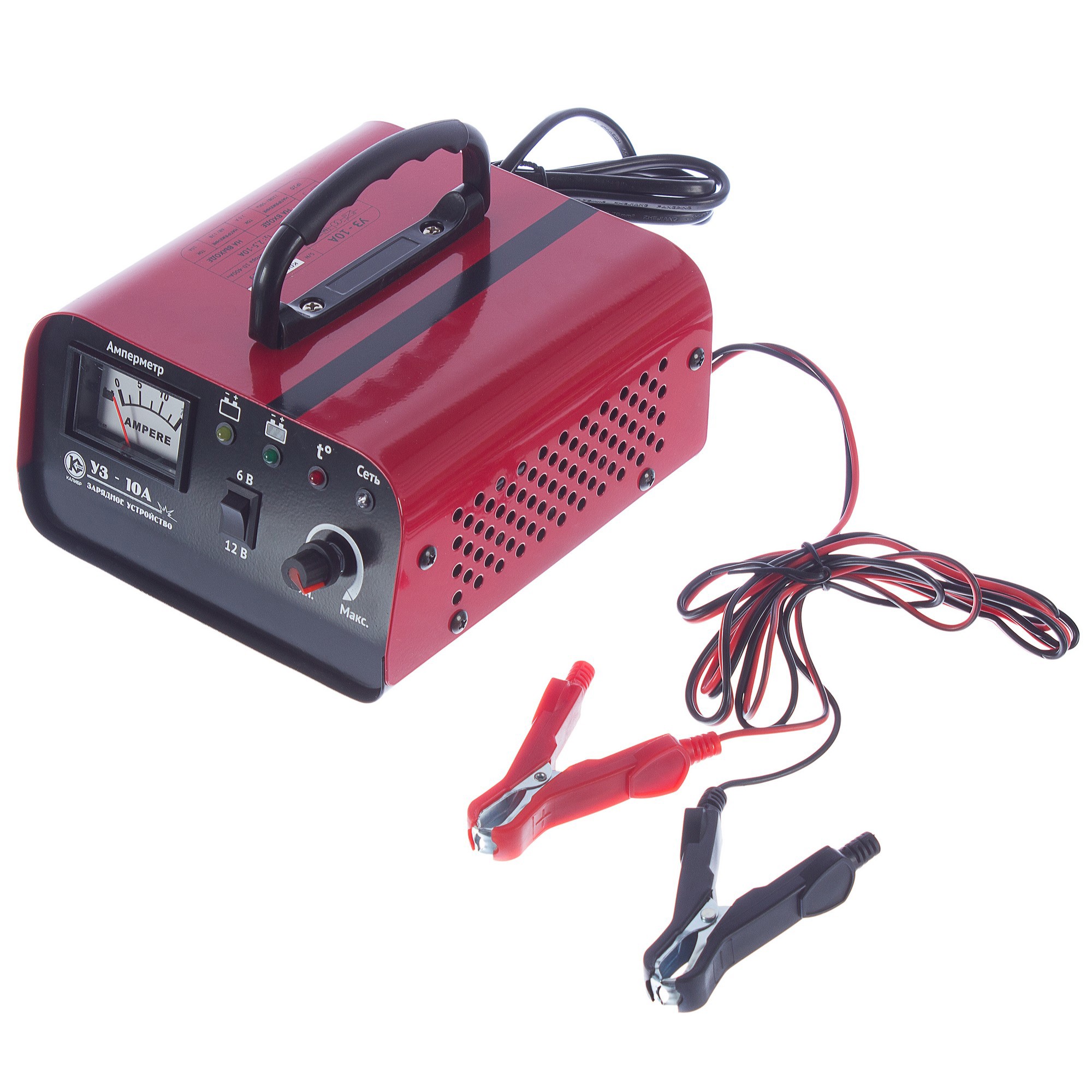 Изображение товара Зарядное устройство Калибр УЗ-10А 12 В 10А для аккумуляторов