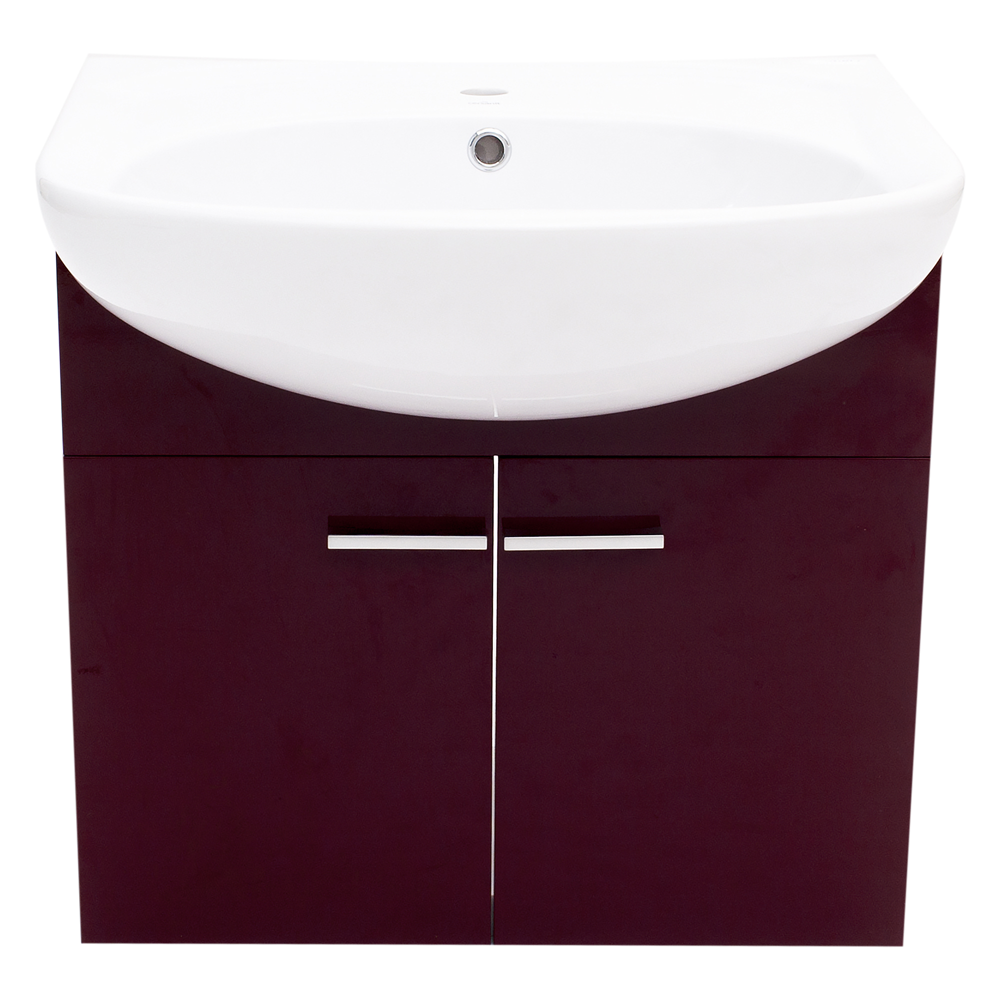 Изображение товара Тумба под раковину подвесная «Парма», 60 см, цвет бордо