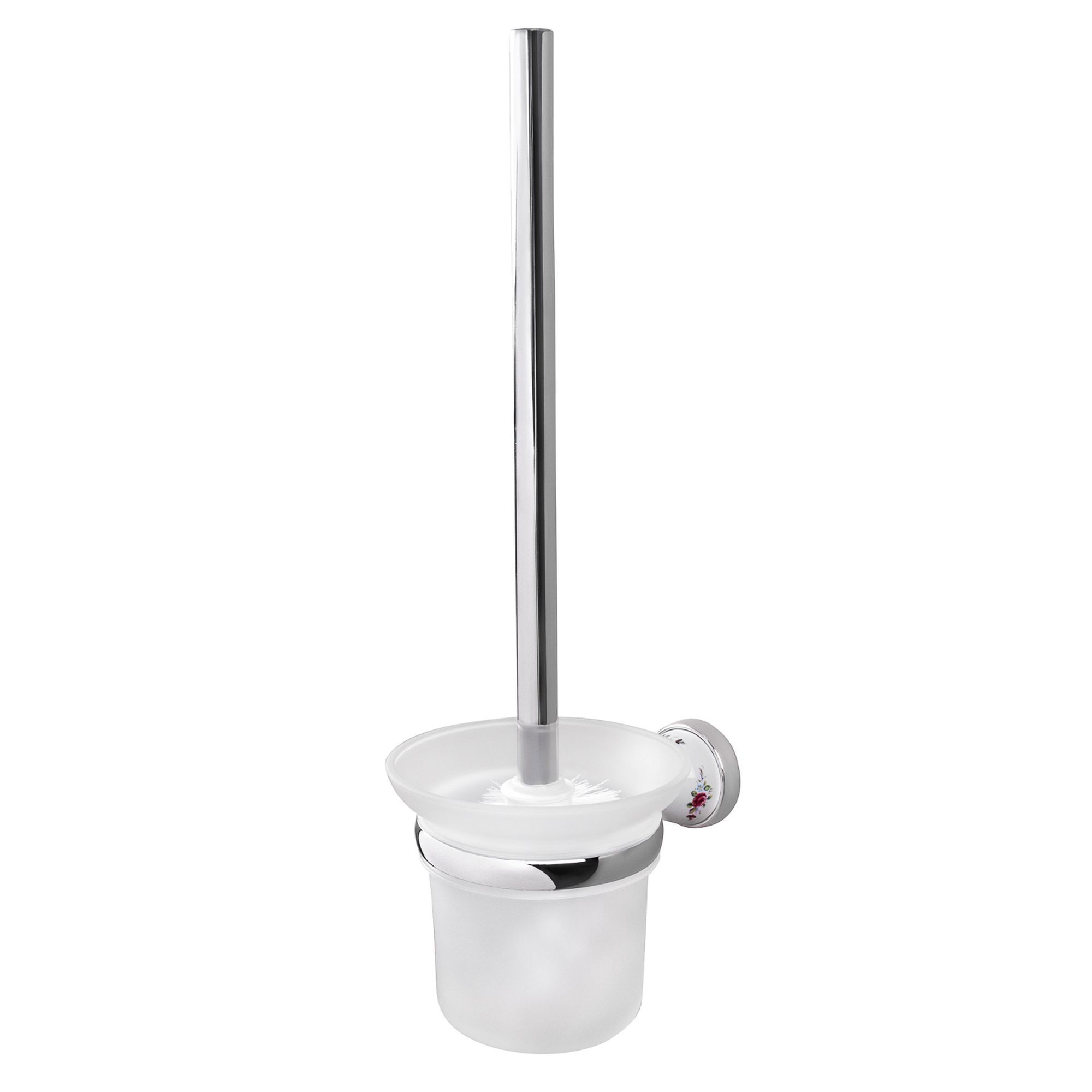 Изображение товара Ёршик для унитаза подвесной «Rose» цвет прозрачный