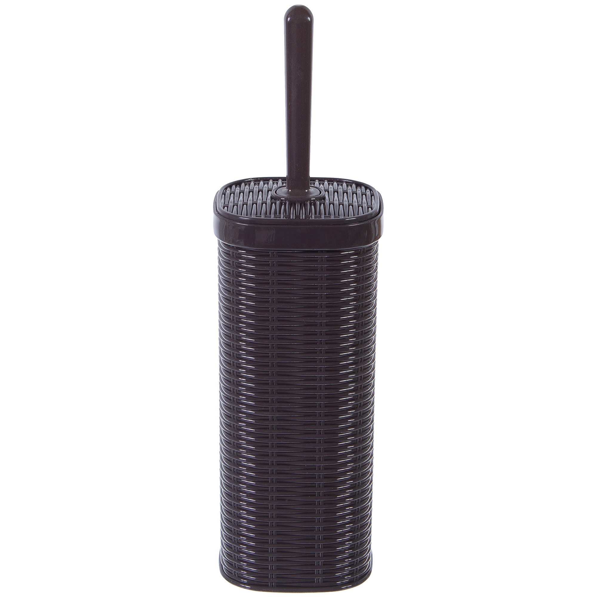 Изображение товара Ёршик для унитаза напольный Swensa «Rotang» пластик цвет коричневый