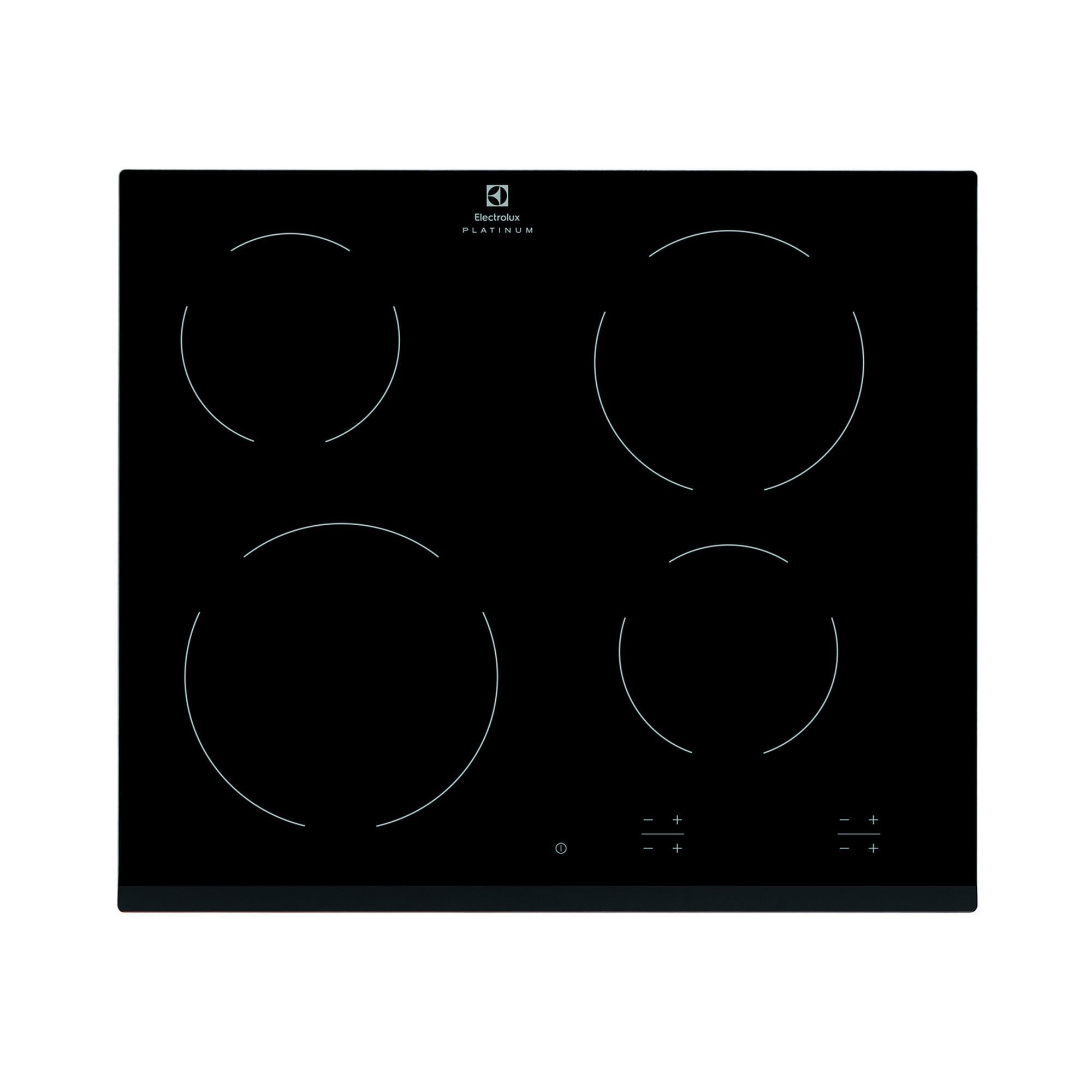 Изображение товара Стеклокерамическая варочная панель Electrolux EHF96240FK 4 конфорки чёрная