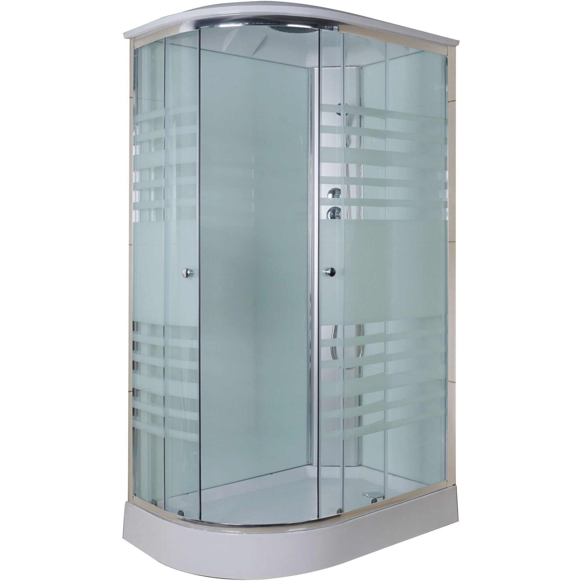 Изображение товара Душевая кабина левосторонняя Sensea Zia низкий поддон 120х80 см