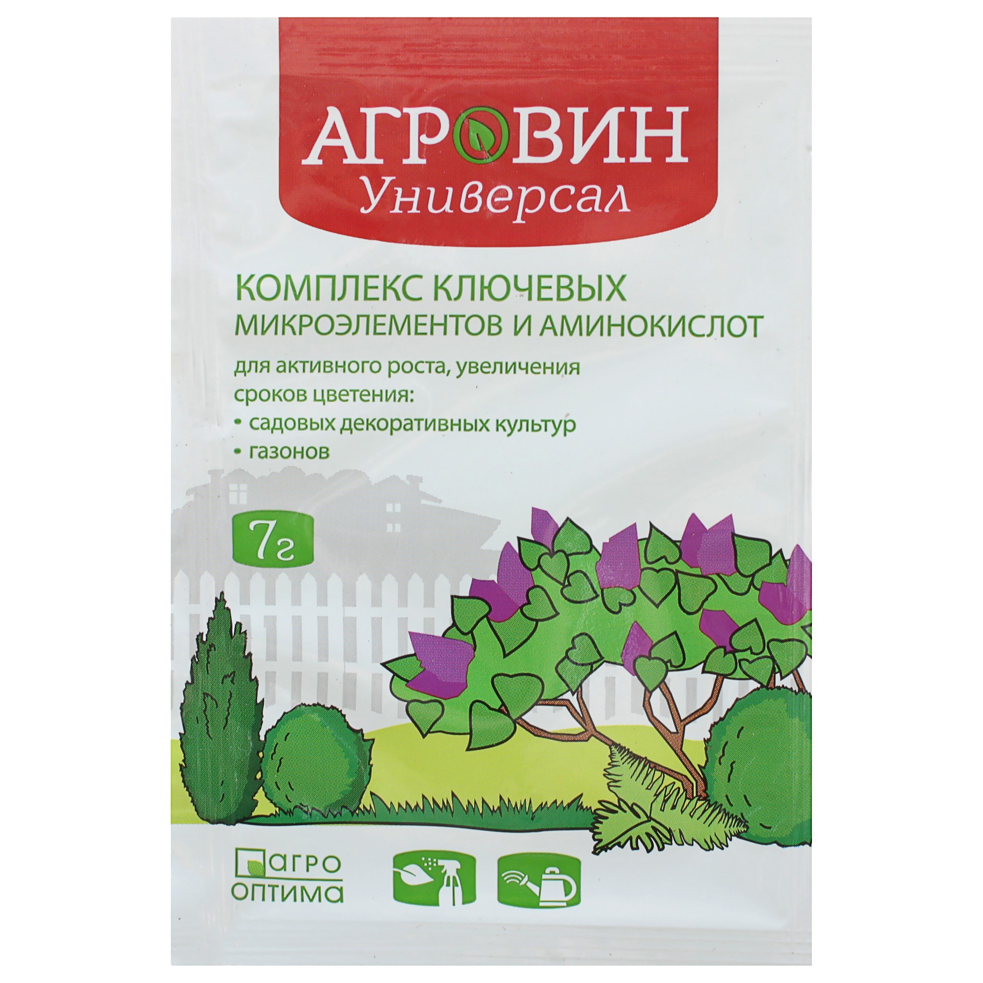 Изображение товара Удобрение-антистрессант Агровин «Универсал» для садовых декоративных растений