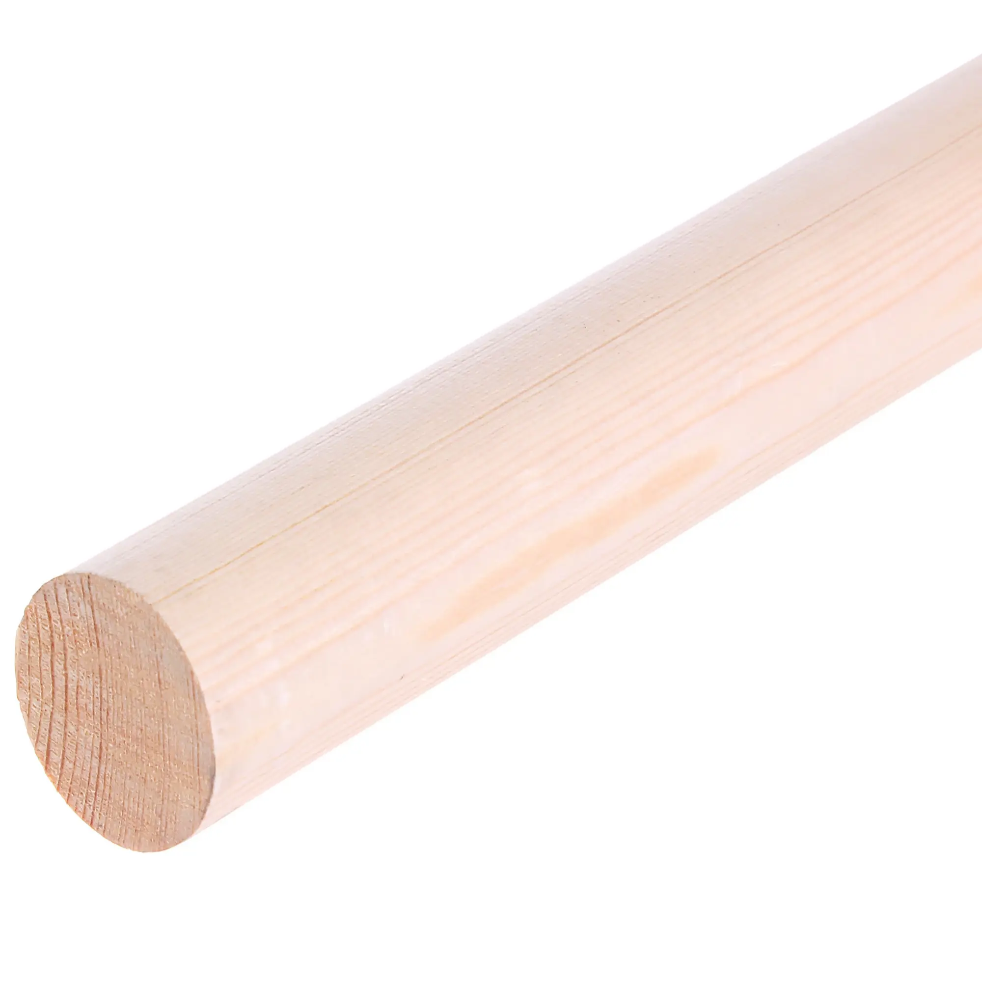 Круглый погонаж деревянный сращенный 40x2100-2200 мм хвоя Экстра