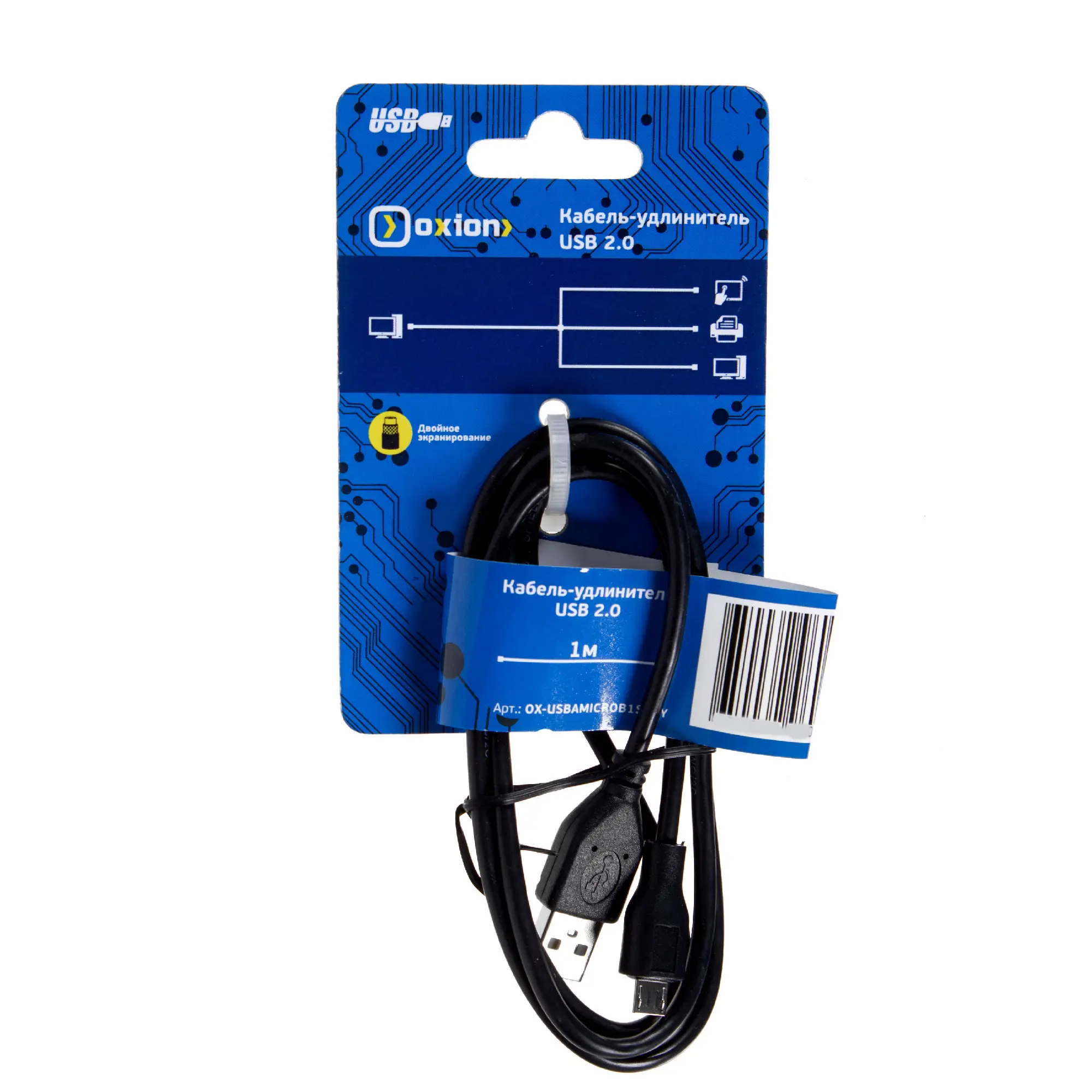Кабель Oxion USB-micro USB 1 м цвет черный - 2