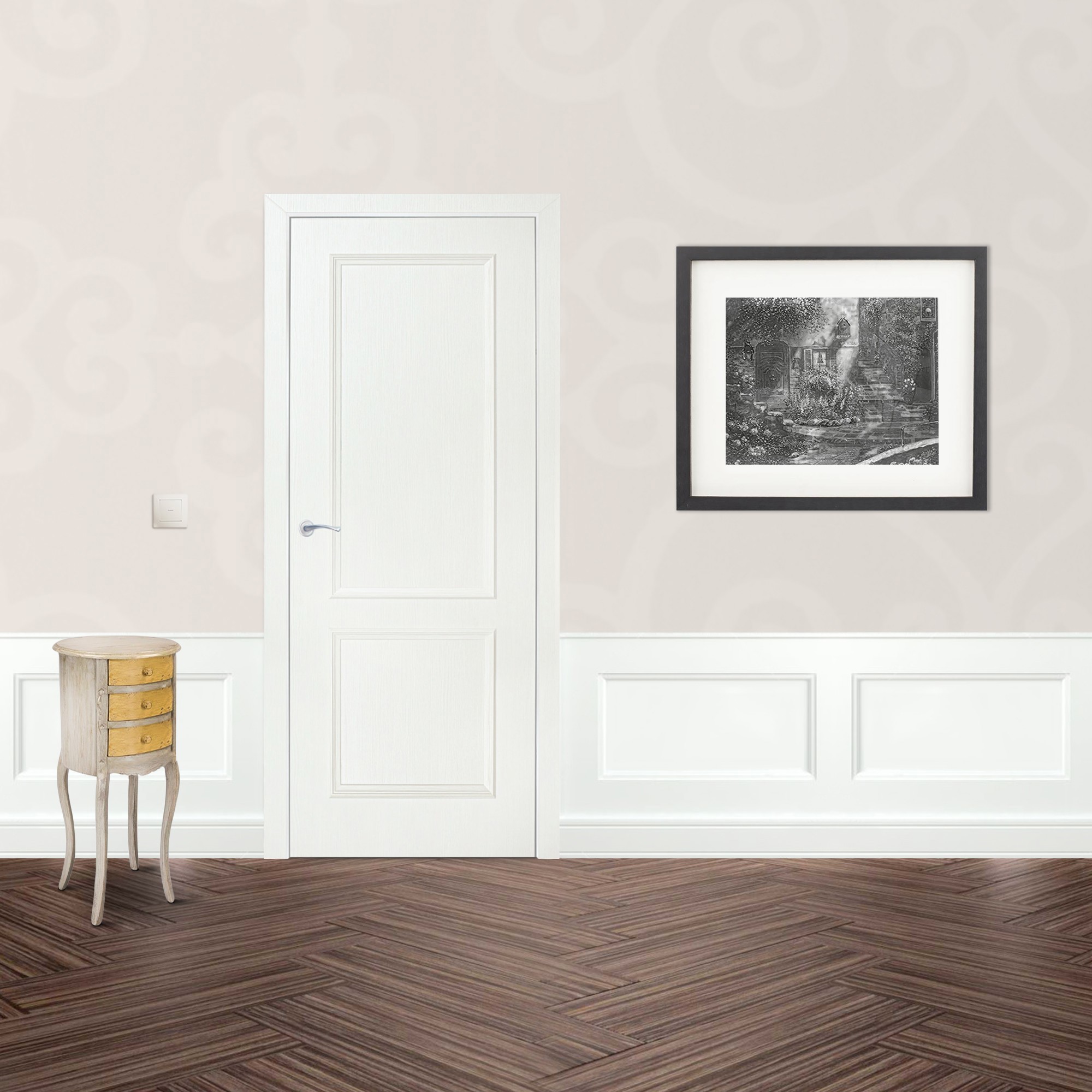 Изображение товара Дверь Altro Альтро gлухая 80x200 см бьянко 3D