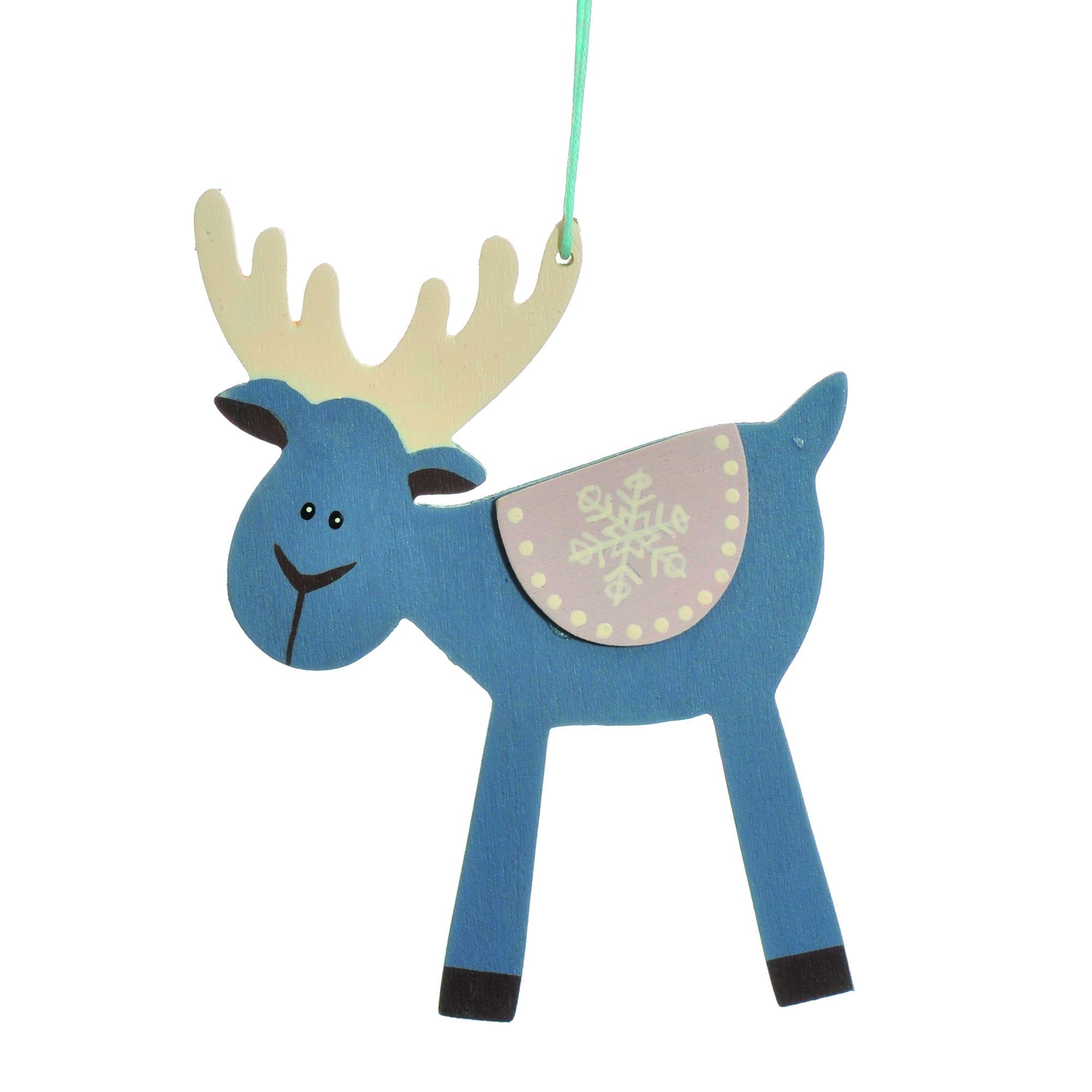Изображение товара Ёлочное украшение «Олень с коричневой попоной»