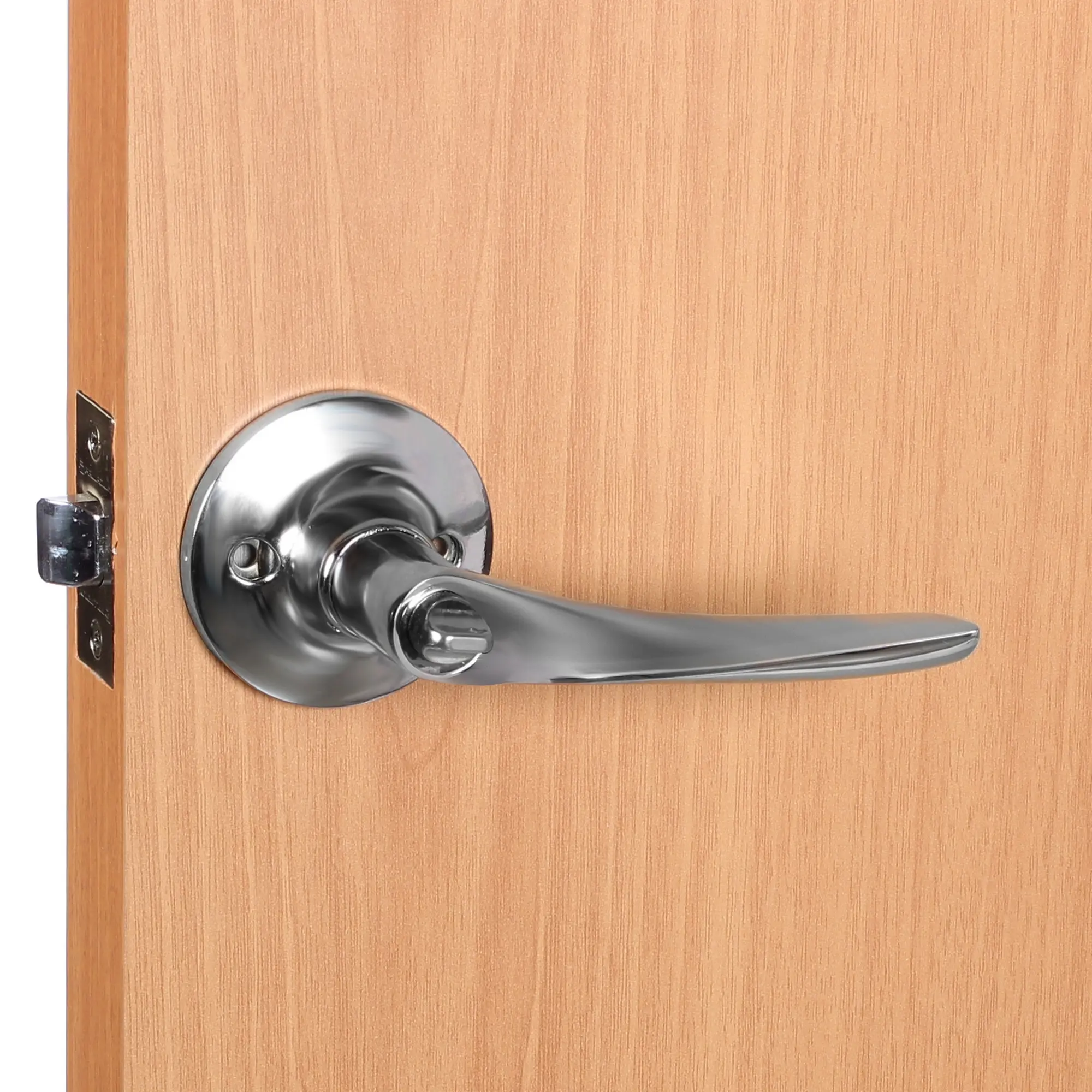 Ручка дверная на розетке Avers 8023-03 с фиксатором хром - 5
