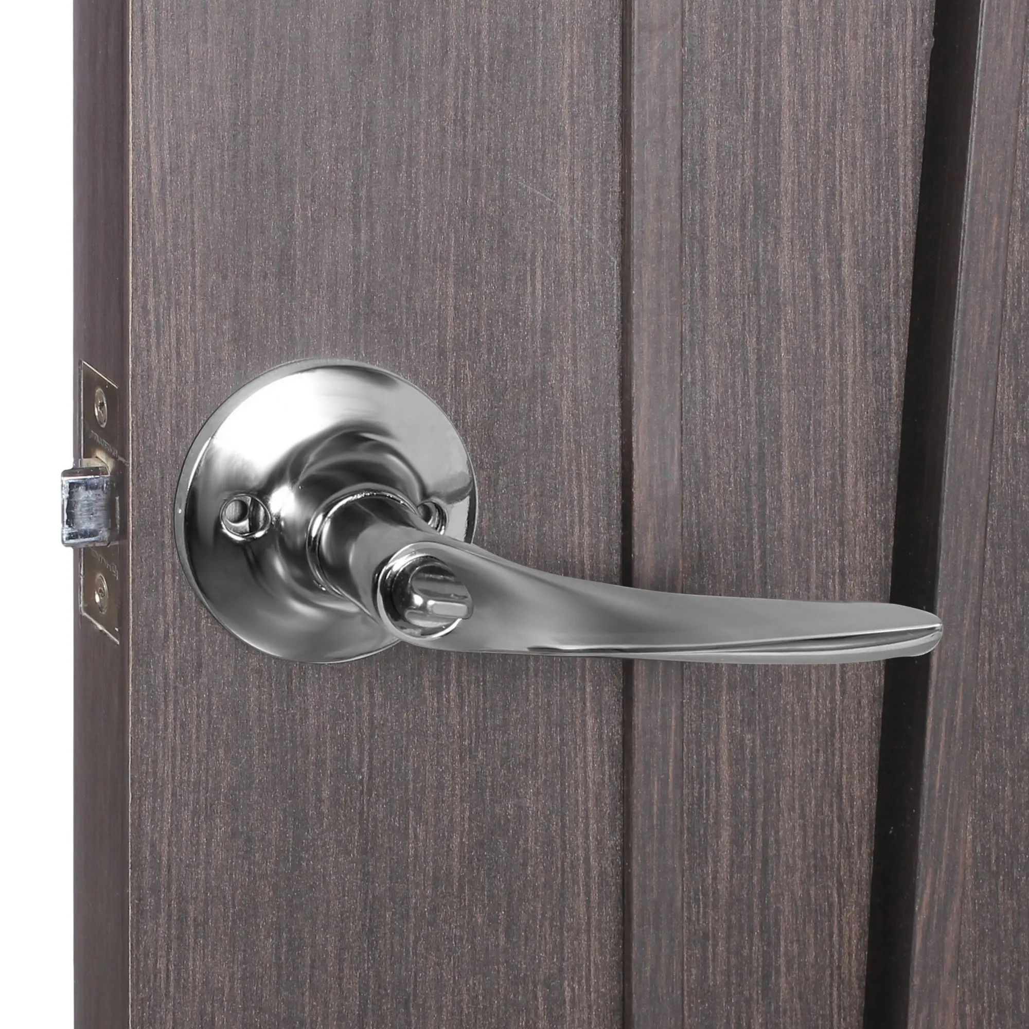 Ручка дверная на розетке Avers 8023-03 с фиксатором хром - 3