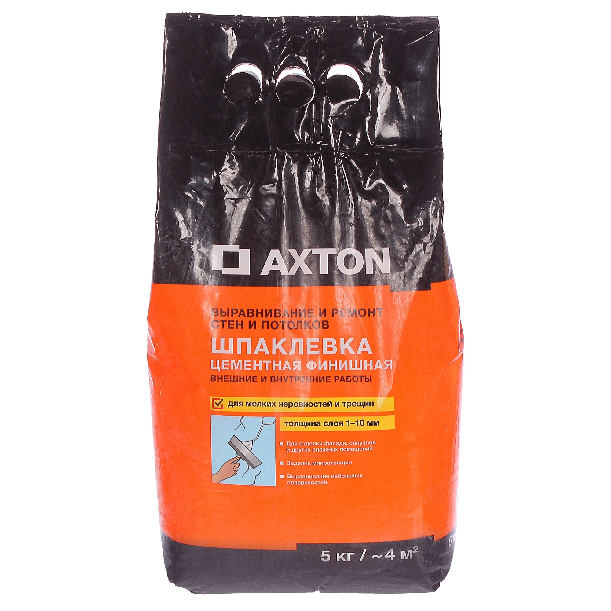 Изображение товара Шпаклёвка цементная финишная Axton 5 кг