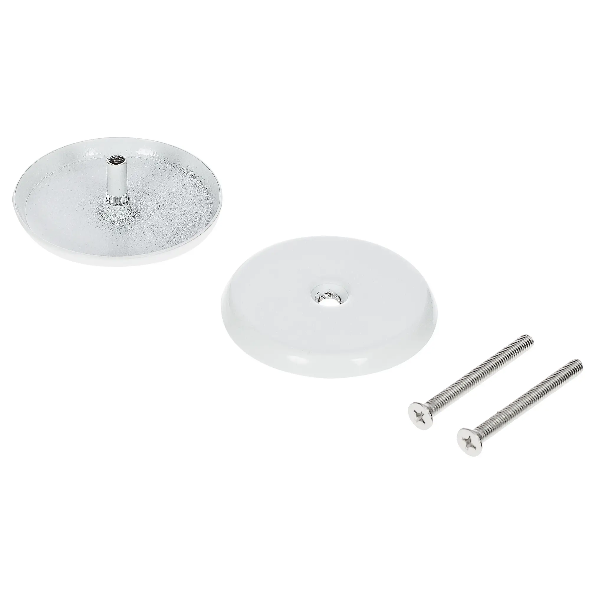 Заглушка для финских дверей Фабрика замков Е 004 цвет белый 2 шт.