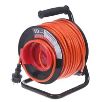 Изображение товара Удлинитель на катушке садовый Защита Про 1 розетка с заземлением 3x1.5 мм 50 м цвет оранжевый/черный