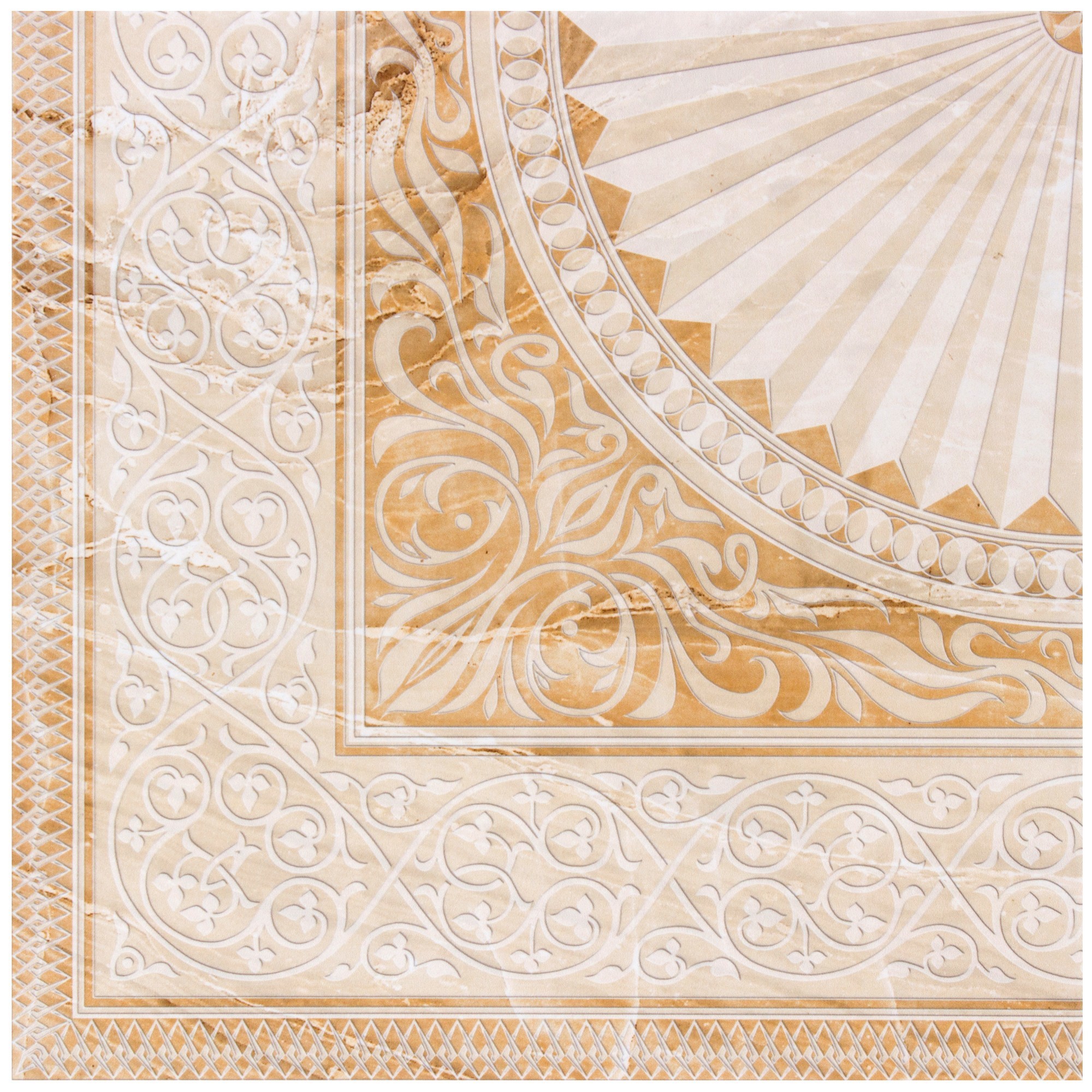 Изображение товара Декор Агат 1 G 42х42 см палевый для интерьера стен и пола