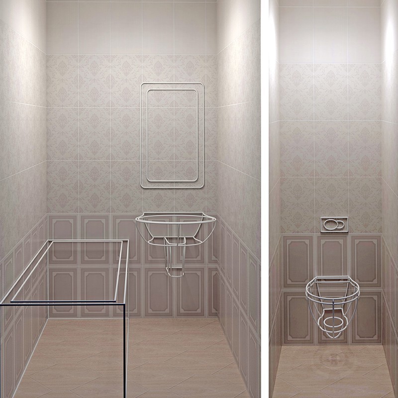 Изображение товара Плитка настенная Дарлингтон 25х40 см бежевый из керамики английской коллекции Kerama Marazzi