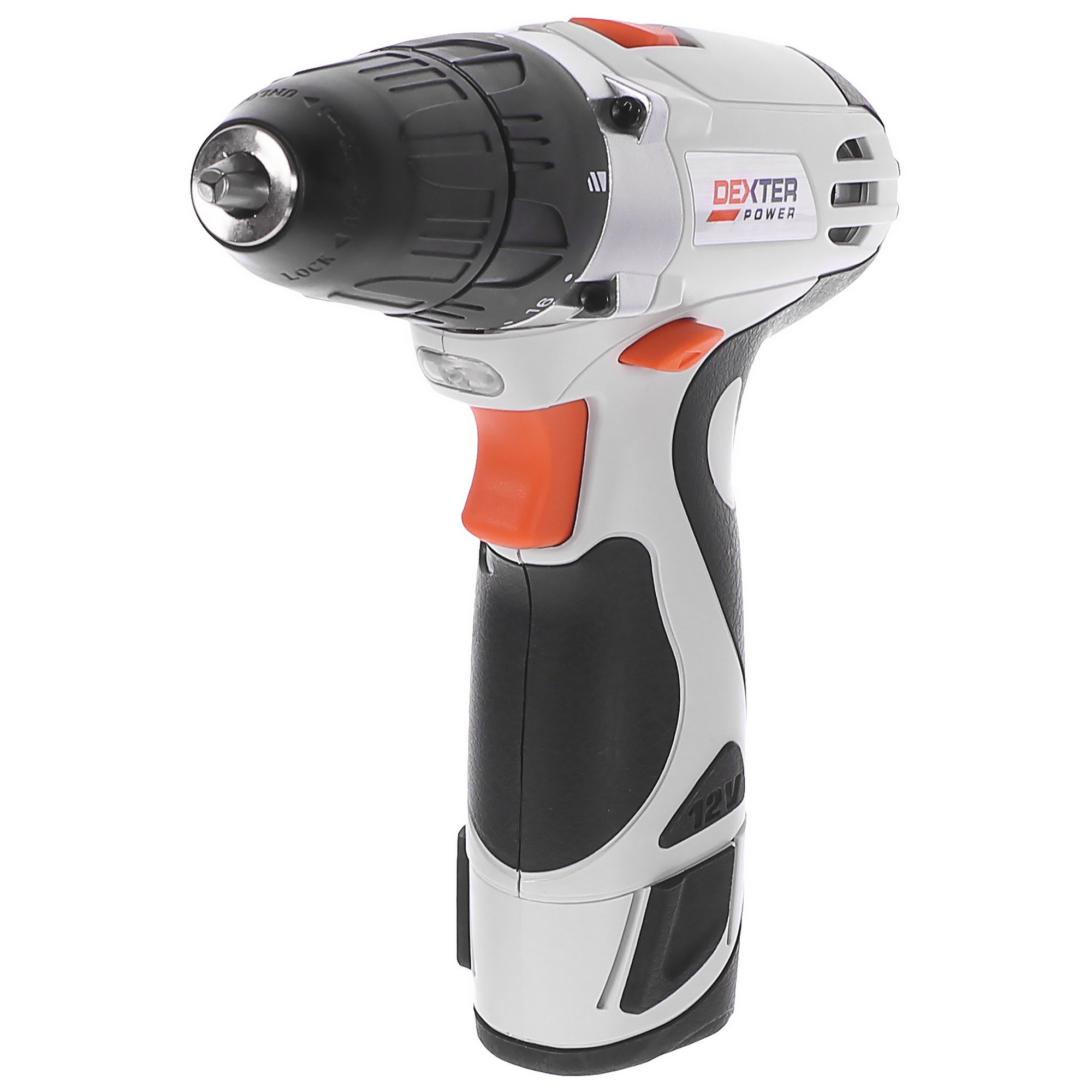 Изображение товара Дрель-шуруповерт Dexter Power 5227.2A-1.5AH 12V с двумя скоростями и подсветкой