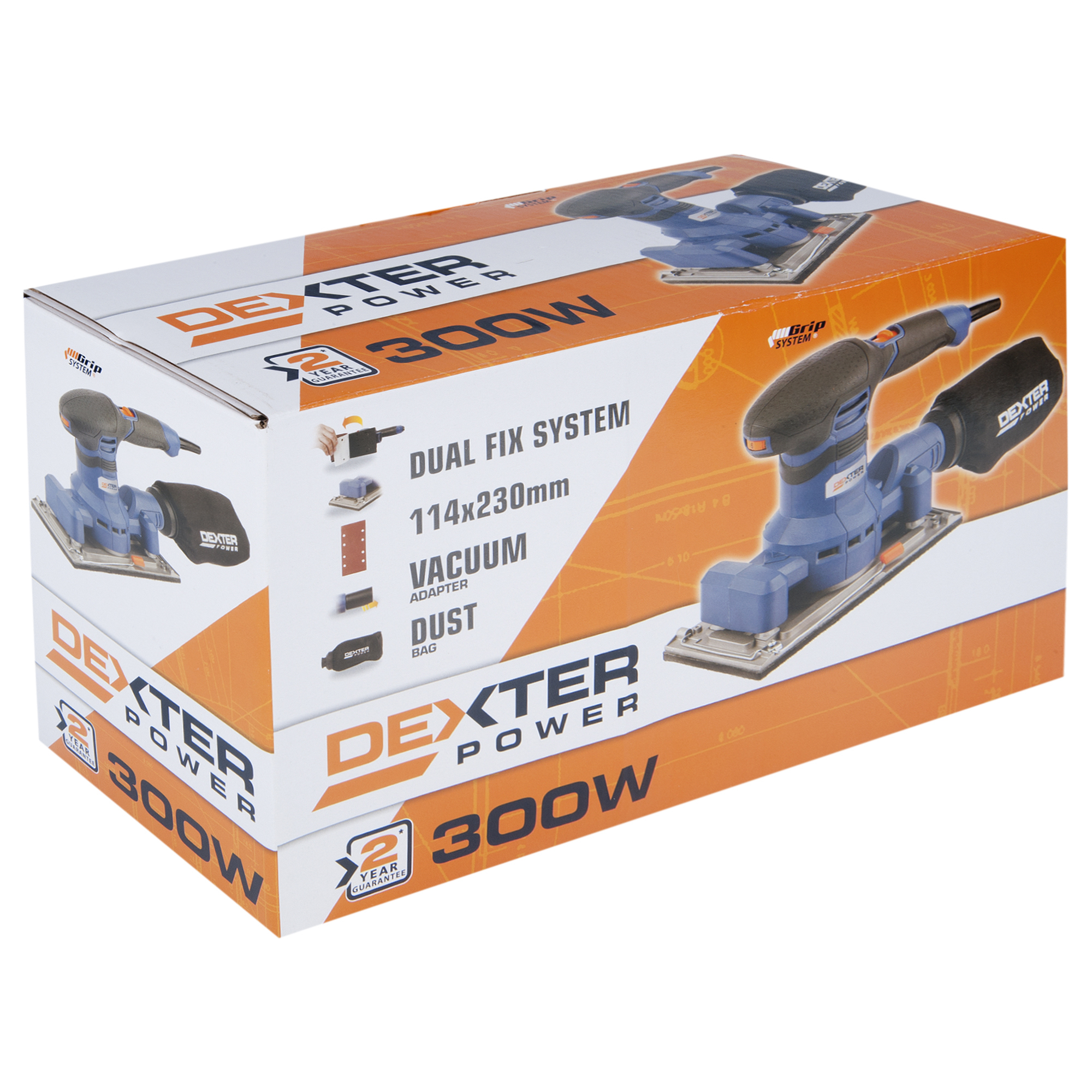 Вибрационная шлифмашина Dexter Power NC300ES, 300 Вт ✳️ купить