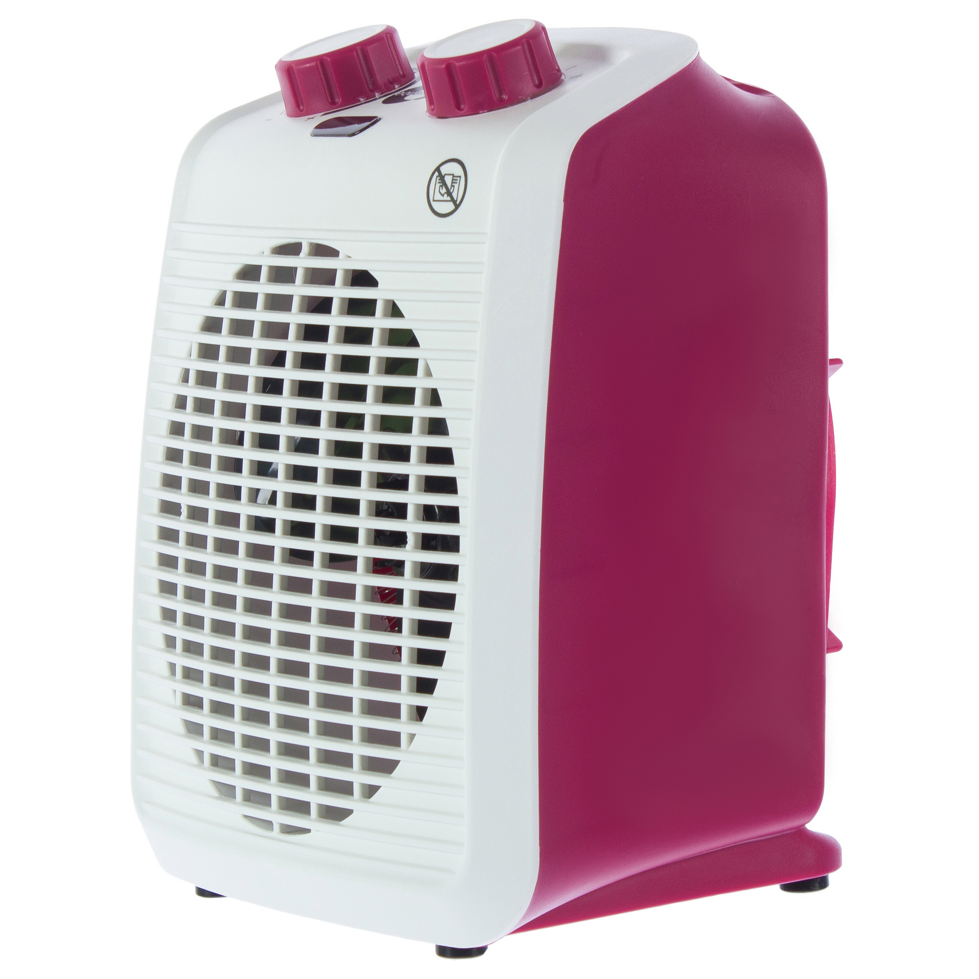 Изображение товара Тепловентилятор спиральный электрический Equation с механическим термостатом, 2000 Вт, цвет розовый