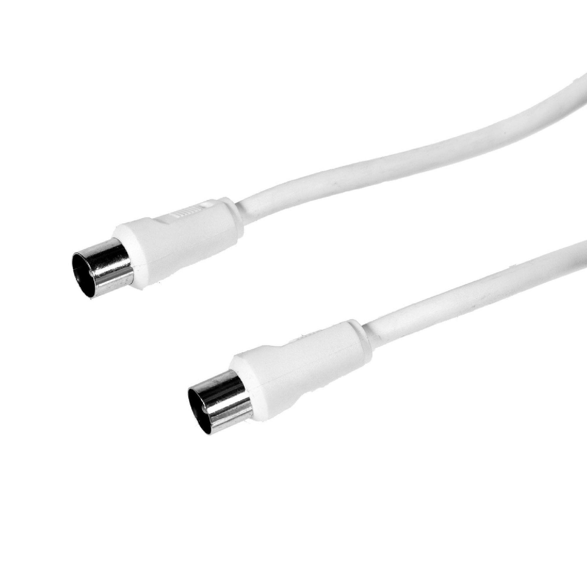 Изображение товара Удлинитель антенный штекер-штекер 20 м белый для телевизора и антенны