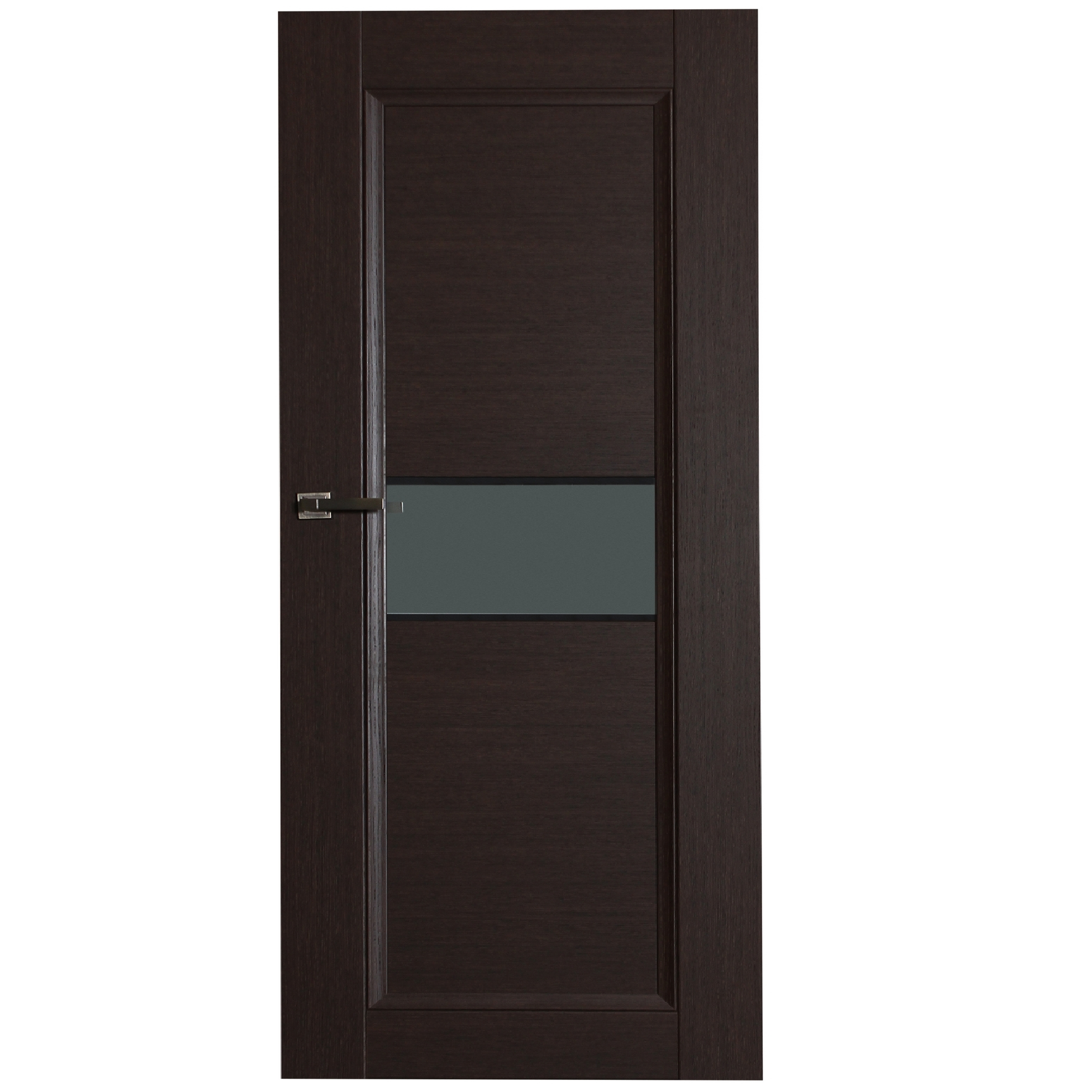 Изображение товара Дверь межкомнатная остеклённая Конкорд cpl 80x200 см цвет черный дуб