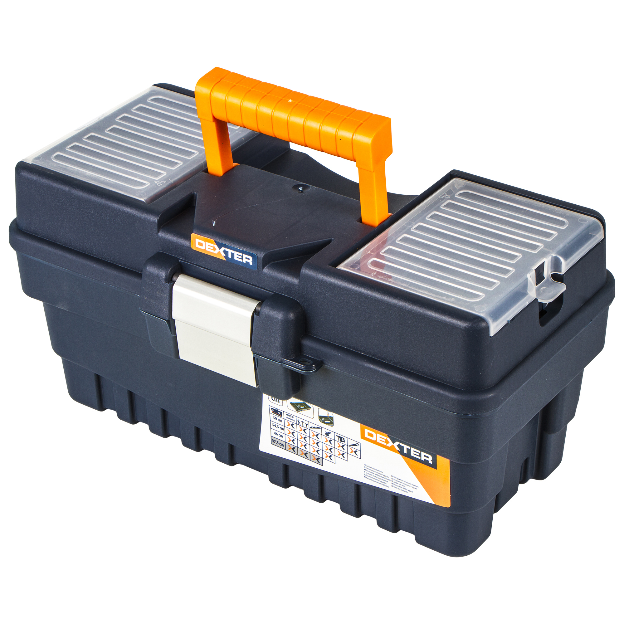 Изображение товара Ящик для инструмента Dexter Formula A Alu300 374x189x198 мм, пластик, цвет синий