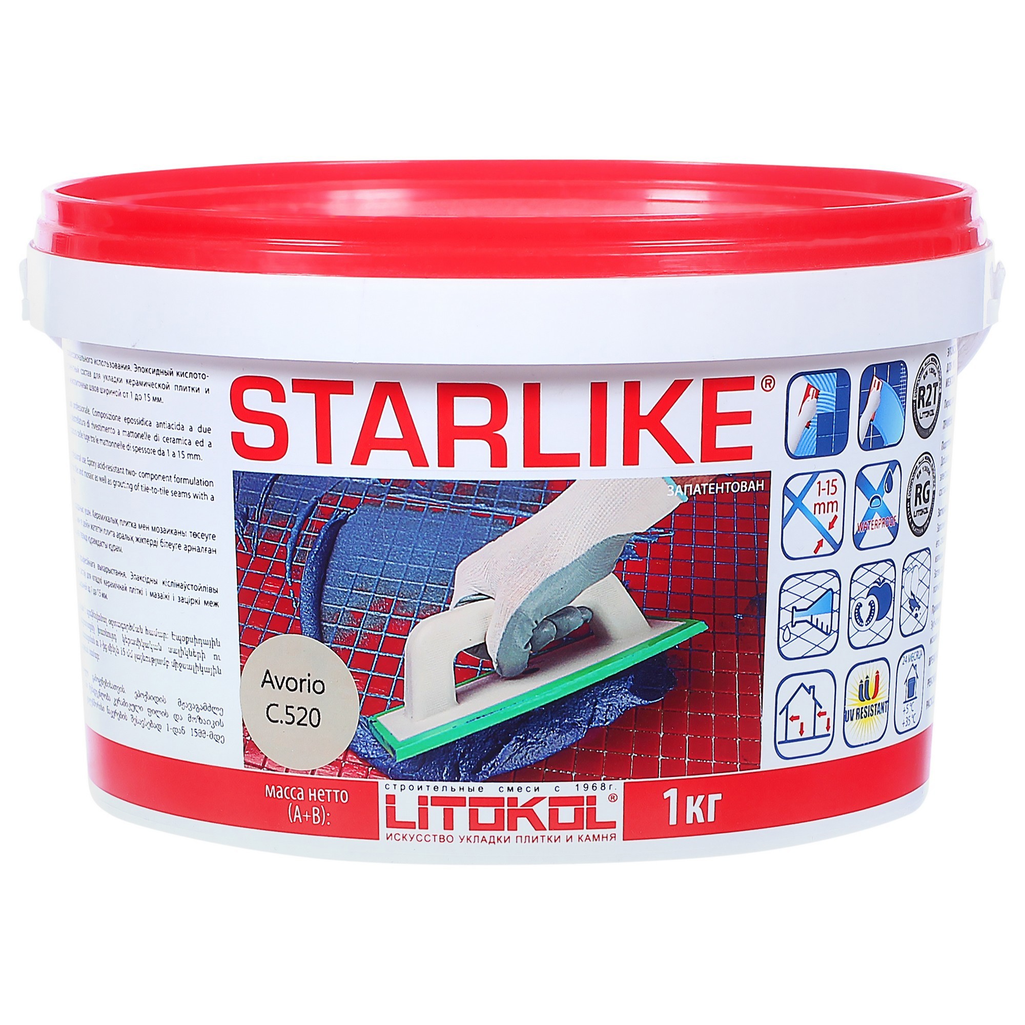Изображение товара Затирка эпоксидная Starlike C.520, 1 кг, цвет слоновая кость