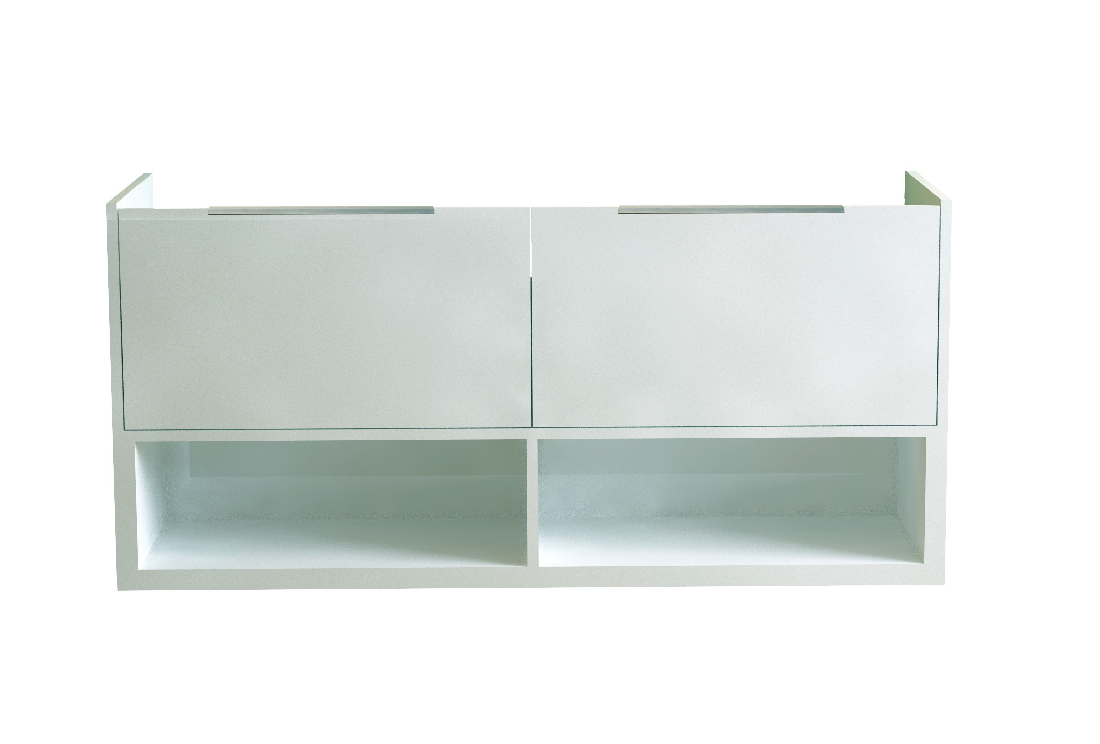 Изображение товара Тумба под раковину универсальная «Дана» 125 см, цвет белый глянец