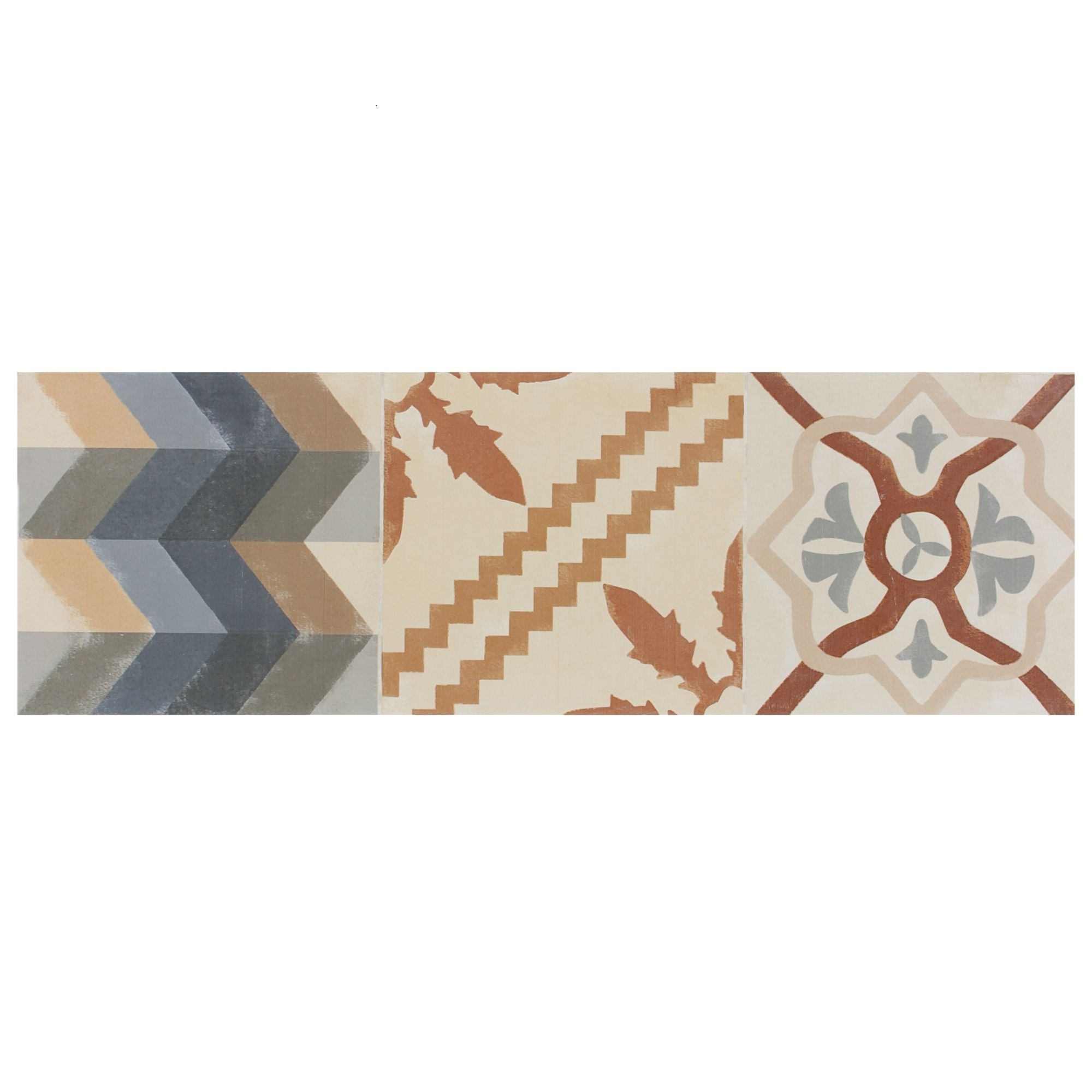 Изображение товара Напольная керамическая плитка Patchwood 20х60 см, цвет белый, для ванной и кухни