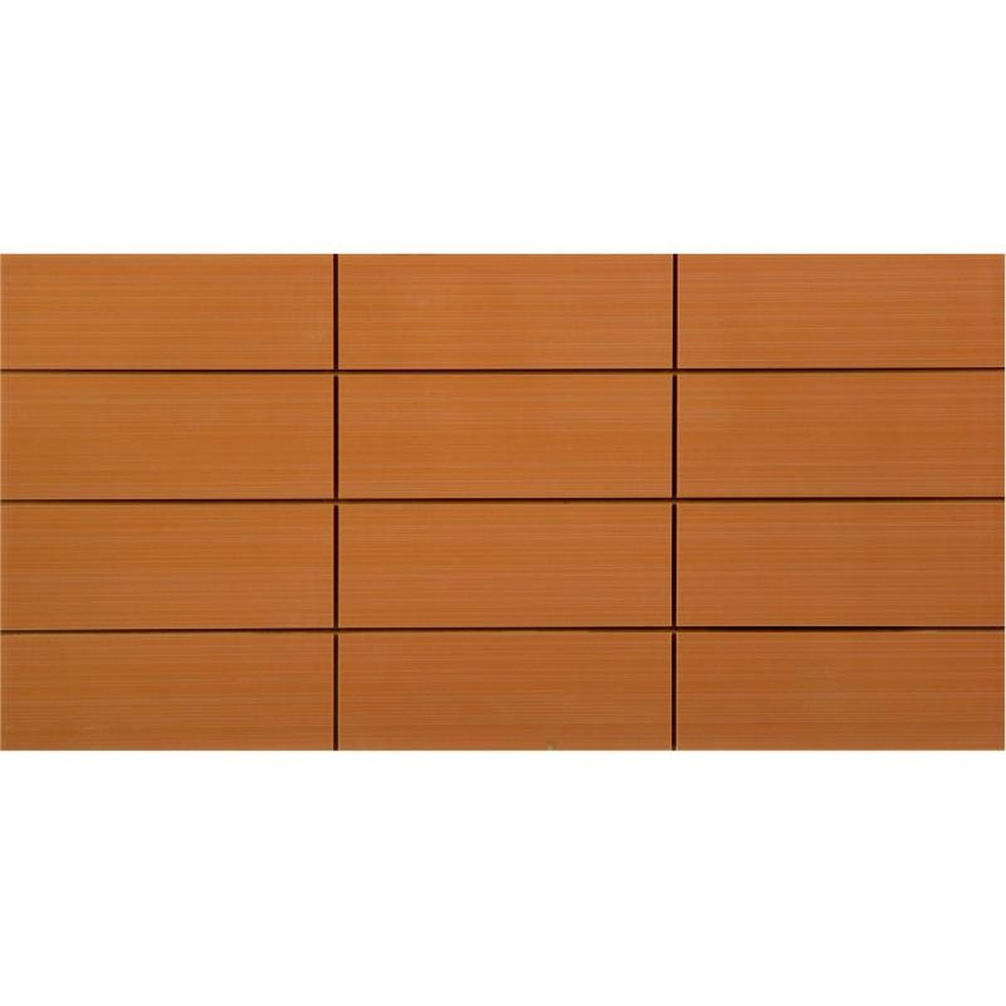 Изображение товара Фрэска 12 20x40 оранжевая декоративная вставка настенная плитка 400х200 мм