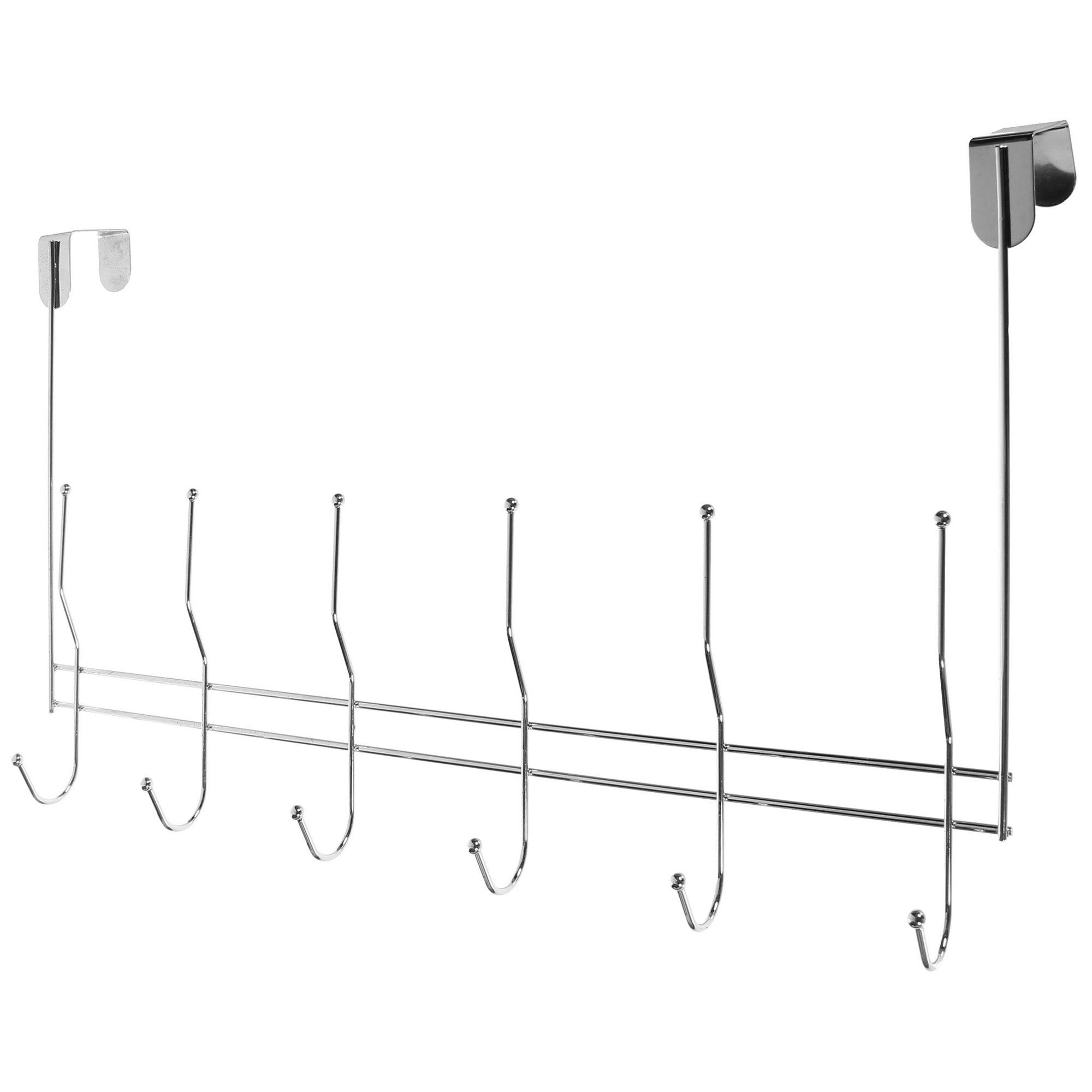 Изображение товара Планка надверная Tatkraft 6 двойных крючков сталь цвет хром