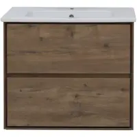 Изображение товара Тумба под раковину подвесная «Мокка» 80 см, цвет дуб