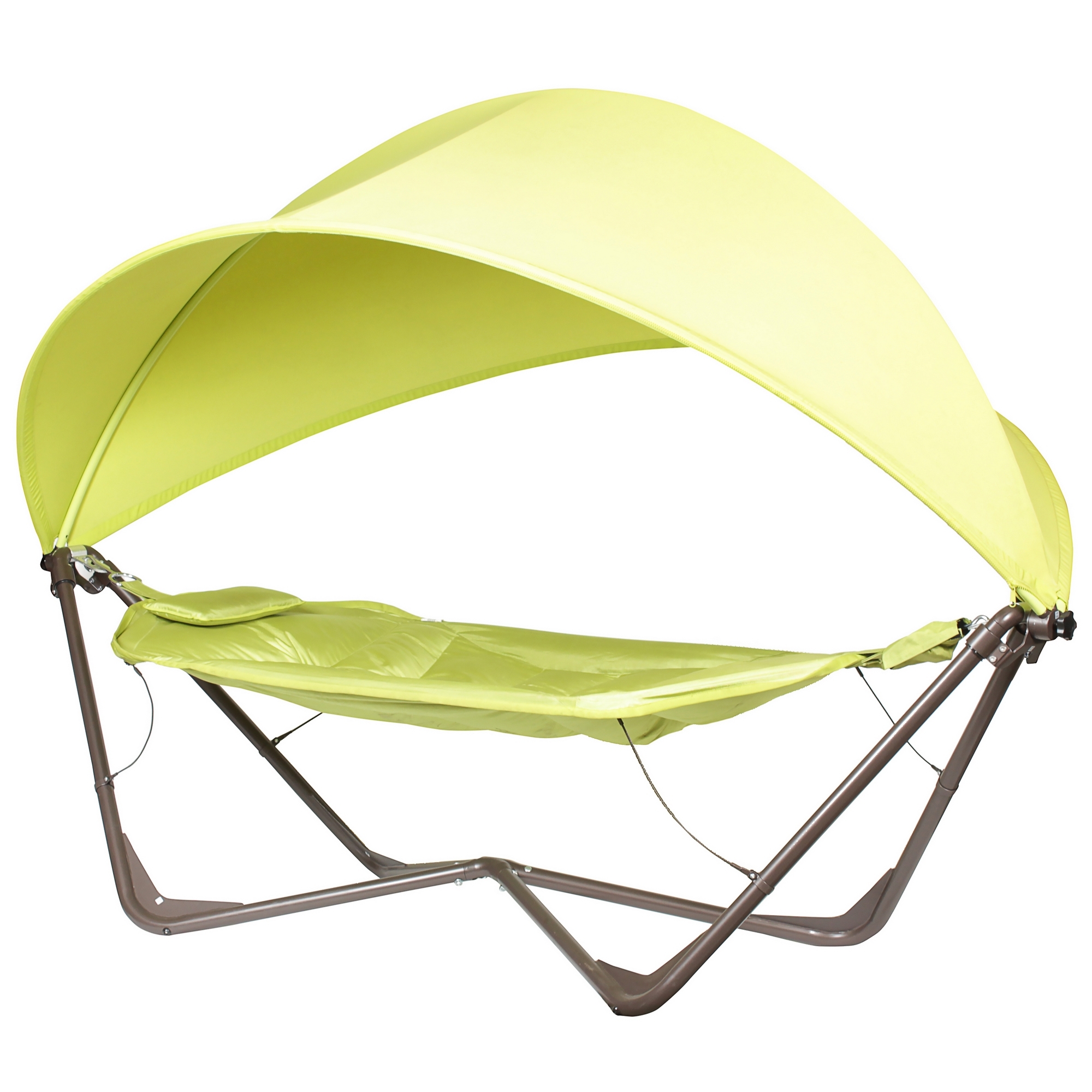 Изображение товара Гамак-гондола садовый 190x320 см, с тентом, сталь/пвх